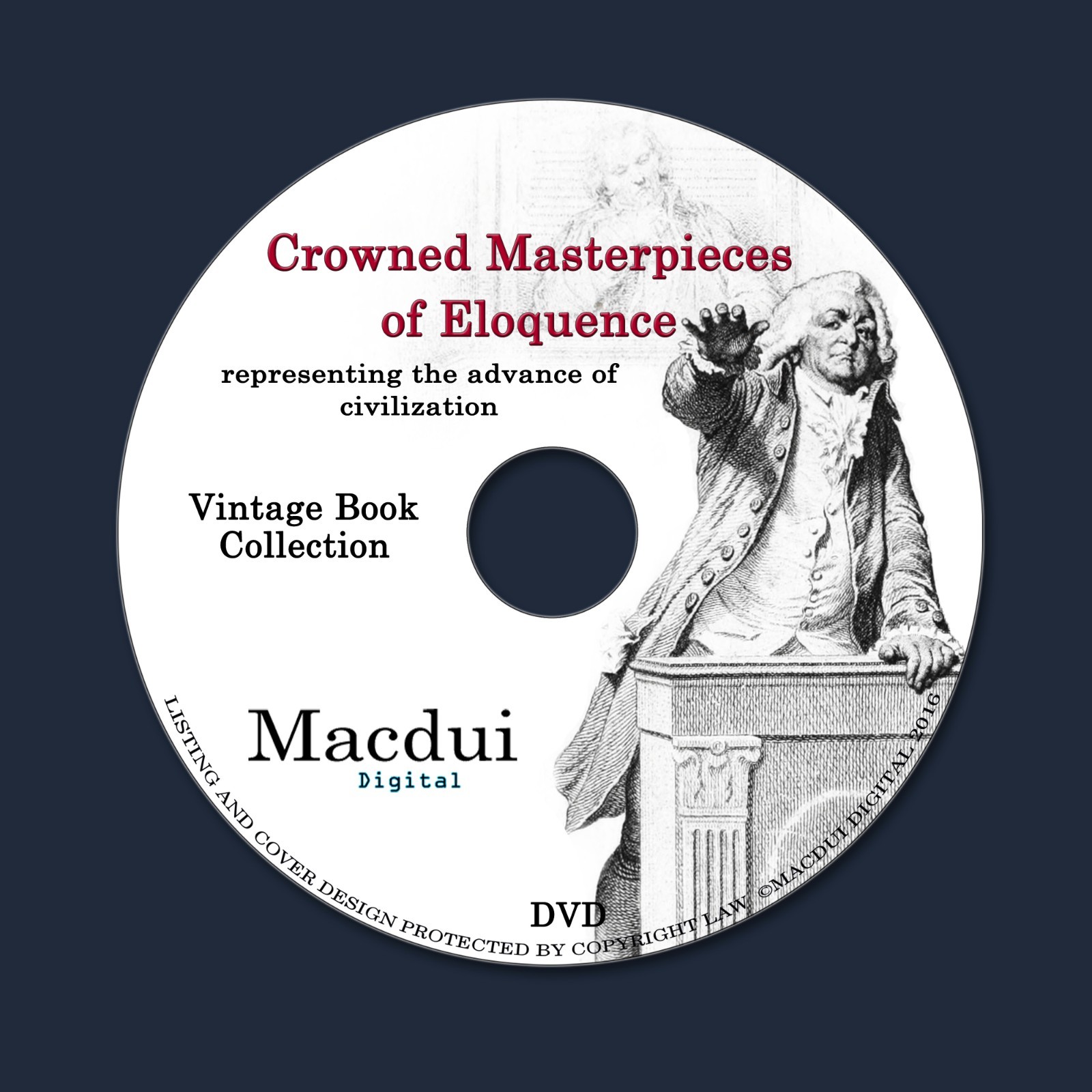 Crowned masterpieces of eloquence – 10 Vintage e-Books Collection on 1 DATA DVD