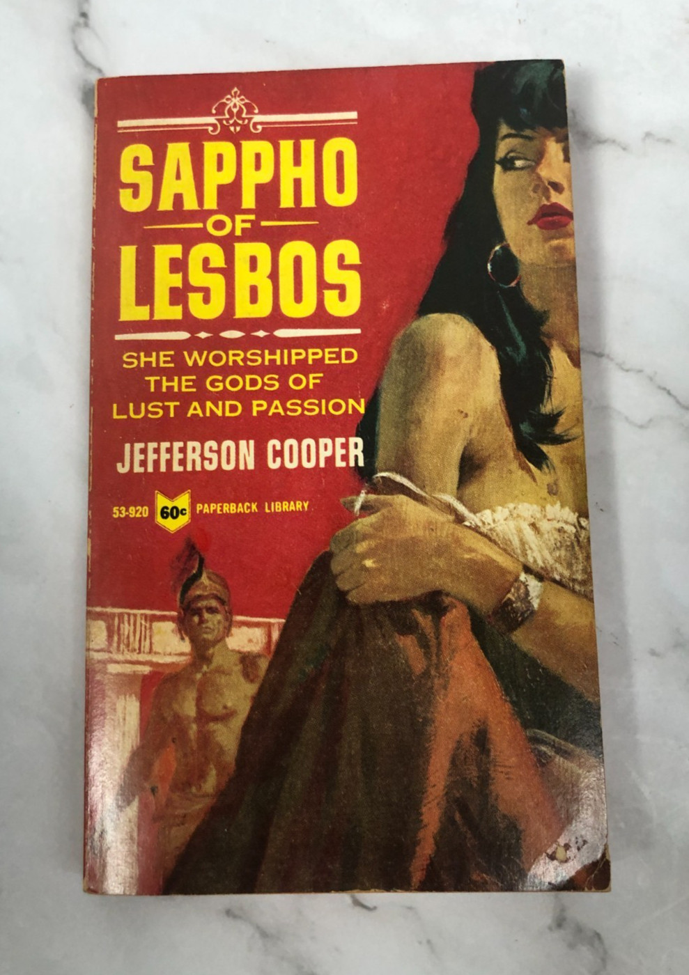 Sappho Of Lesbos Jeffery Cooper Paperback Library 1966 2nd print Vintage Pulp