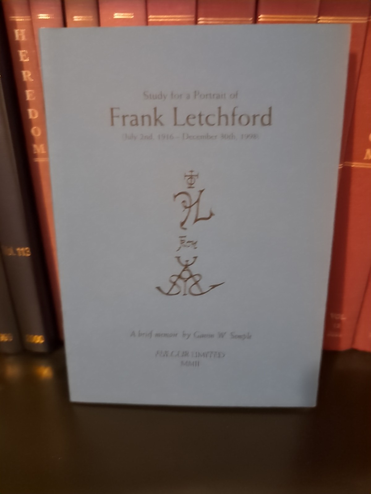 Semple, Gavin. Study for a Portrait of Frank Letchford. Austin Osman Spare