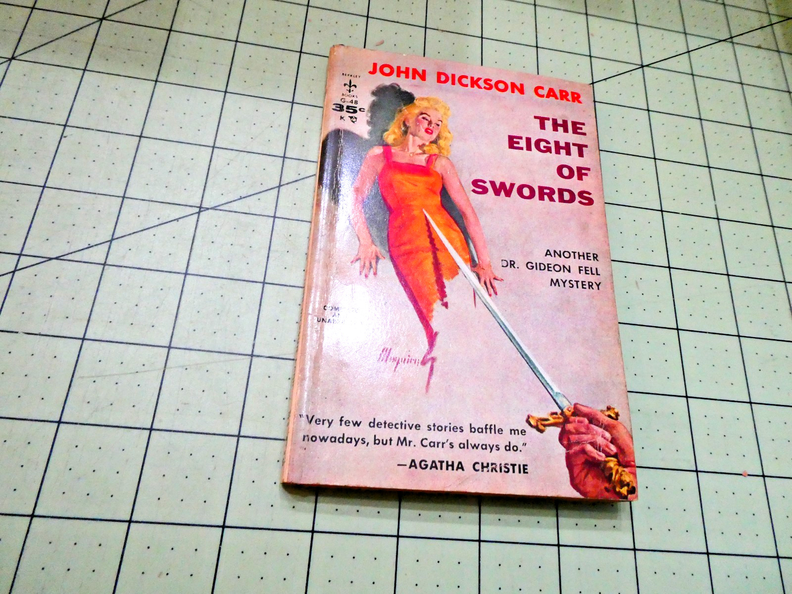THE EIGHT OF SWORDS BY JOHN DICKSON CARR BERKLEY CRIME CLASSIC MAGUIRE GGA CVR