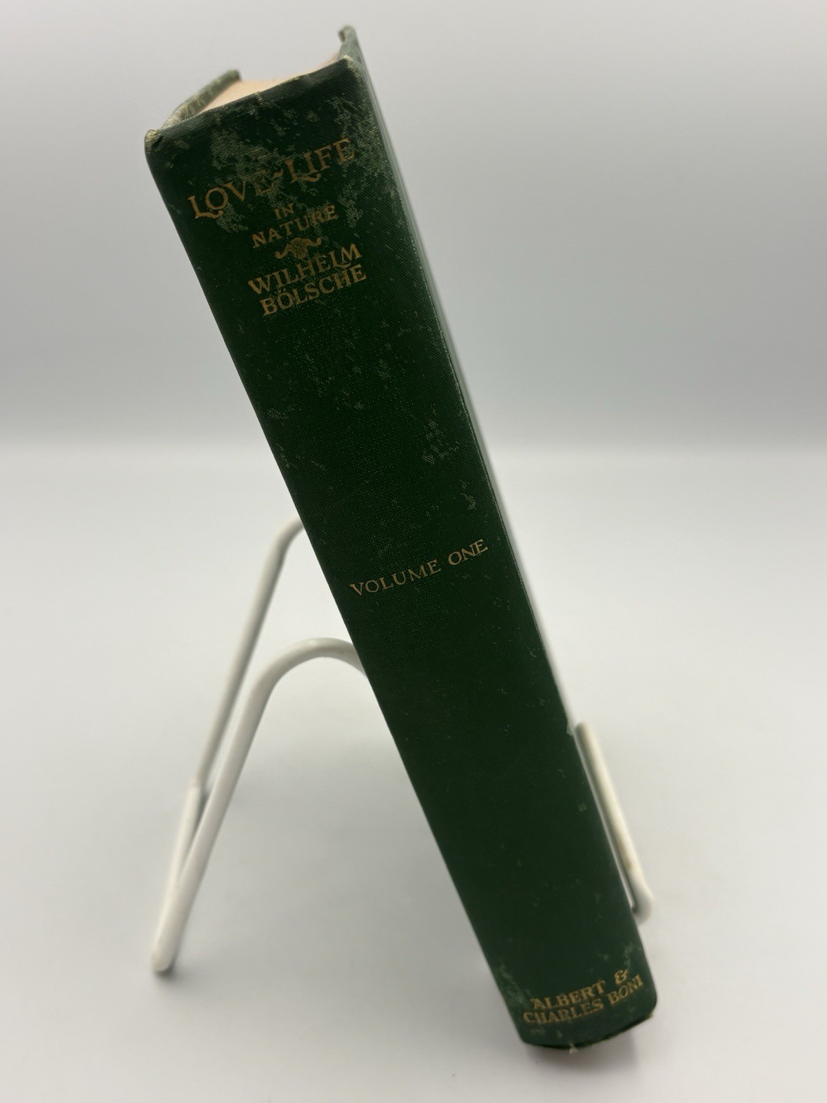 Love Life in Nature Vol. 1 & 2 By Bolsche (1926) 1st Edition Vintage Hardcovers