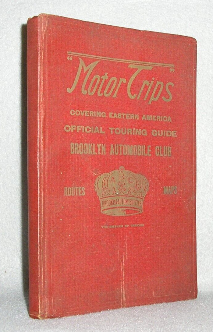 Antique Road Maps Book Street Atlas NY PA NJ New England East Coast Canada 1920s
