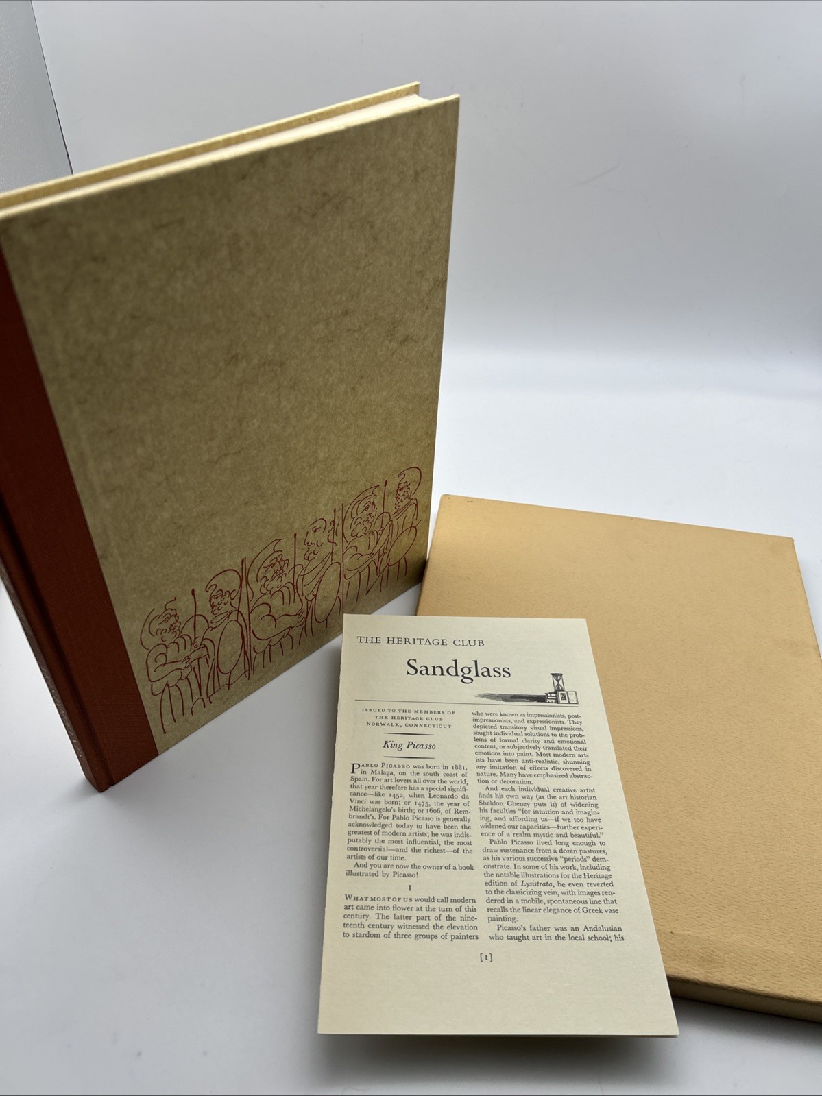 Heritage Press – Lysistrata by Aristophanes, 1962, Slipcase, Sandglass, Good Con