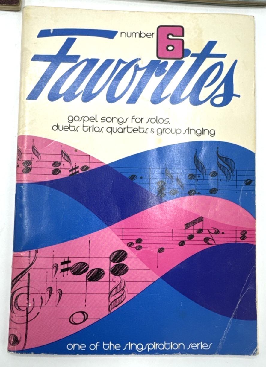 Lot of 4 Gospel Music Books Favorites Number 6 & Vol Three Special Songs Sacred
