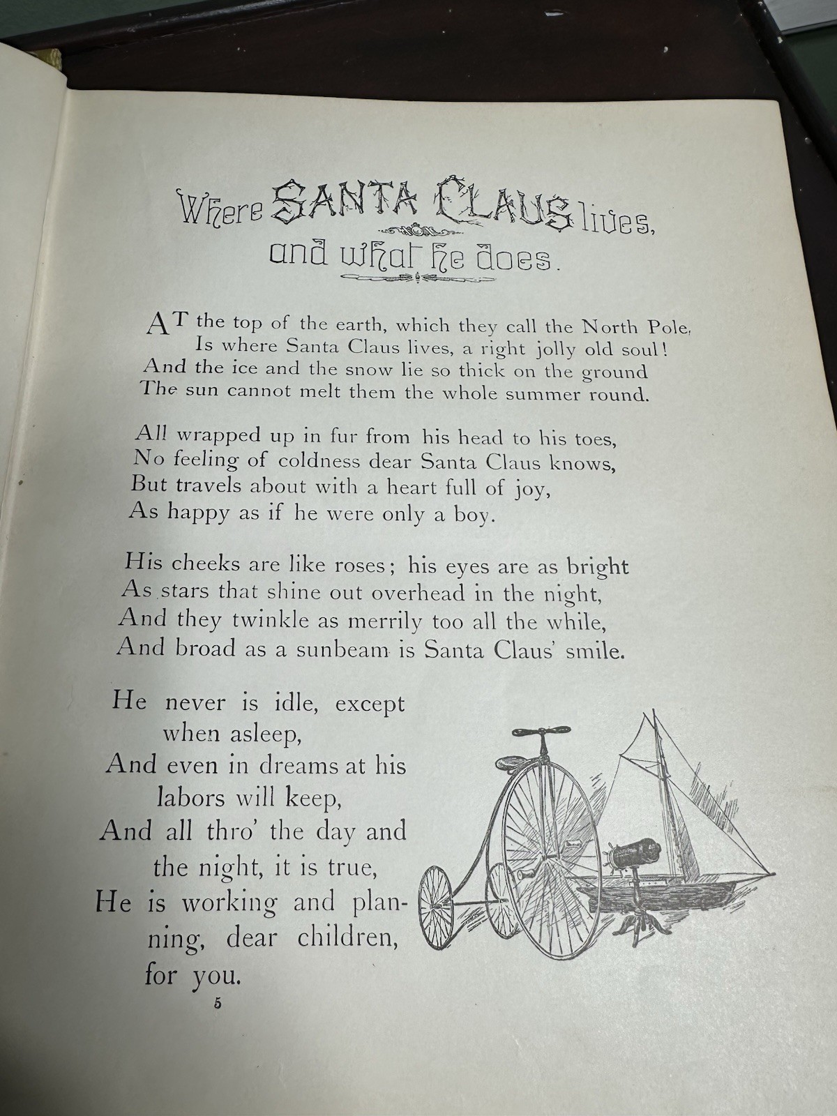 Antique Victorian Santa Clause Story Book 1900’s Mc Loughlin Bros. New York