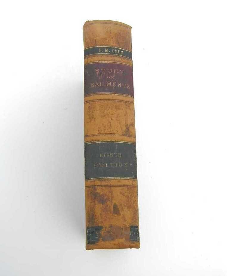 1870 Commentaries On The Law Of Bailments Joseph Story HC Book