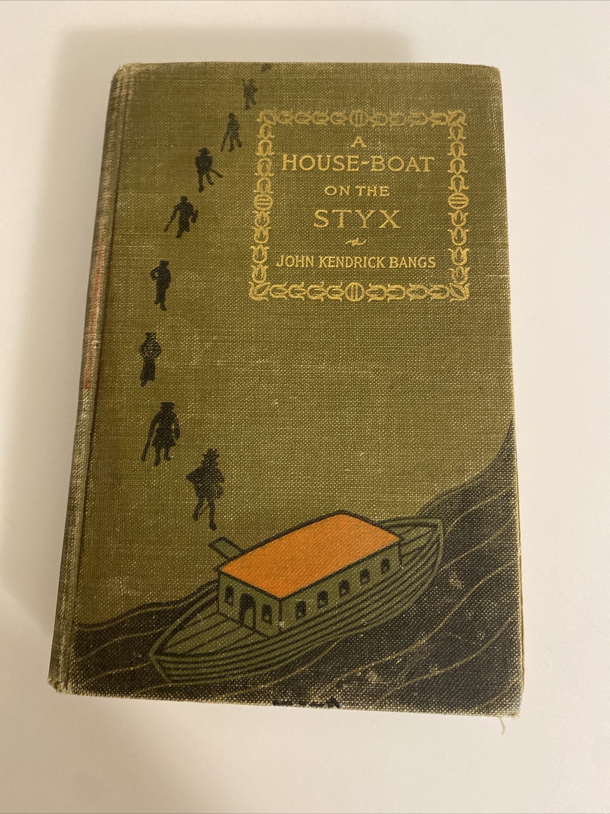 A House-Boat on the Styx (John K Bangs, 1895 Antique Book Harper – 1st Ed. abf