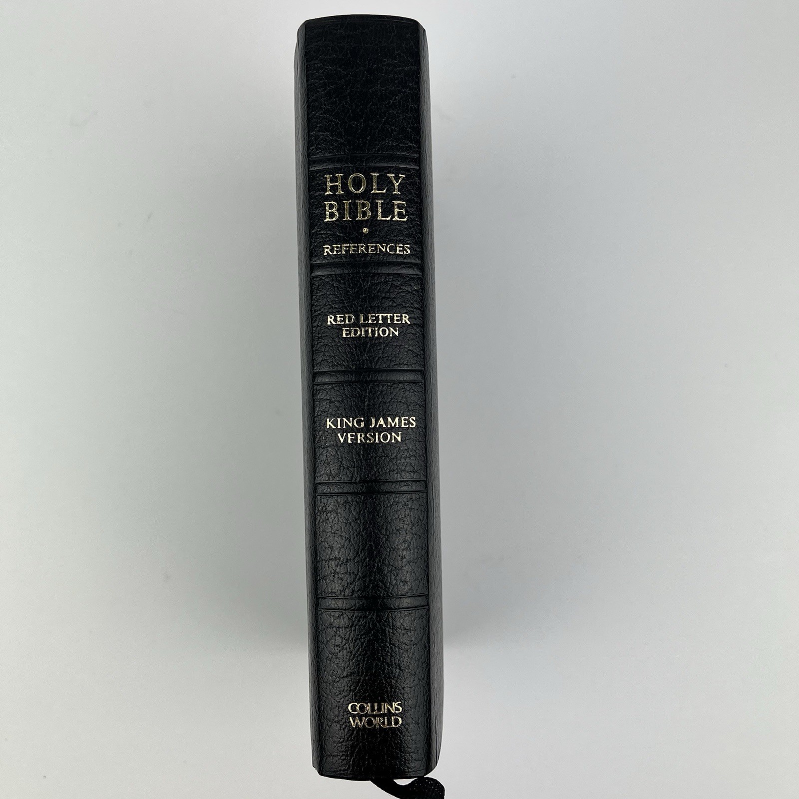 HOLY BIBLE King James Version Self Pronouncing Ed. Reference Red Letter Collins