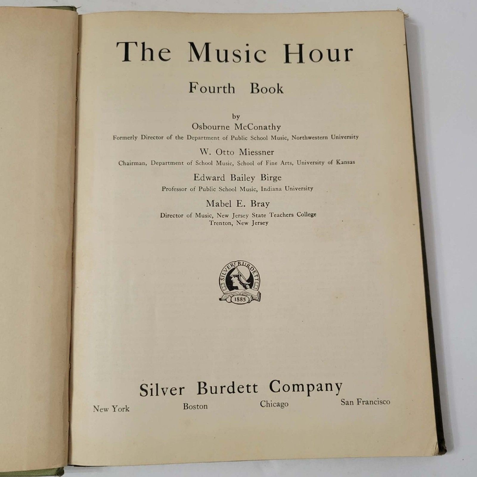 Vintage The Music Hour Fourth Book Hardcover Osbourne McConathy Music Illus 1937