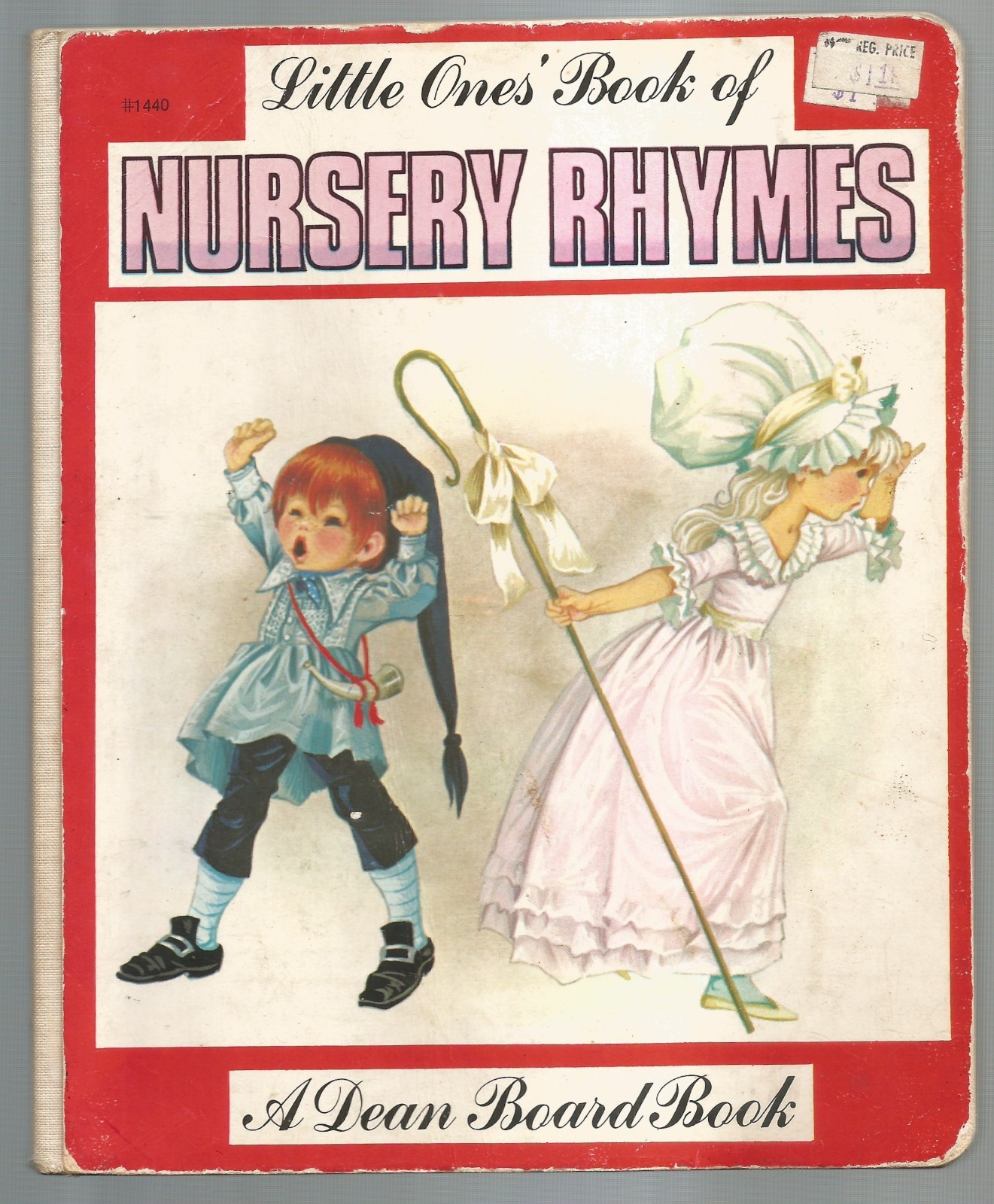 Vintage Children’s Dean Board Book ~ LITTLE ONE’S BOOK OF NURSERY RHYMES