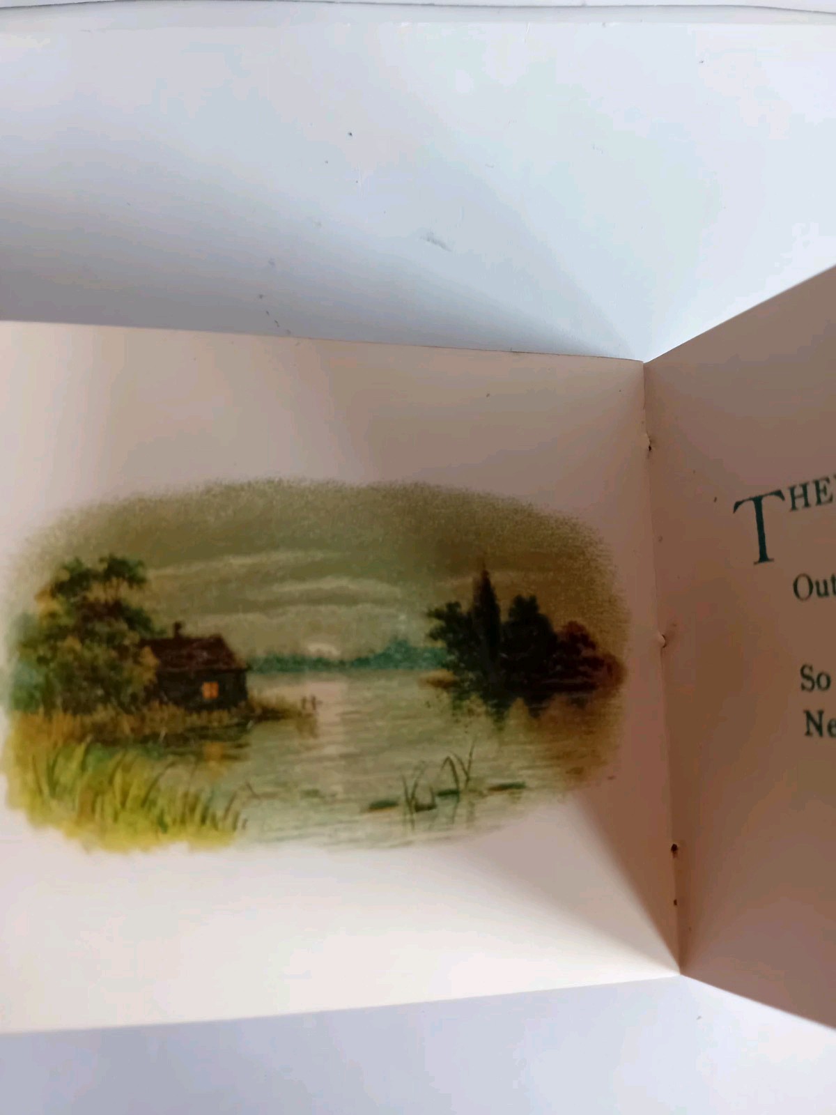 2 x Antique Religious Scripture Minature Gift Booklets Thread Bound 8x7cm Illus