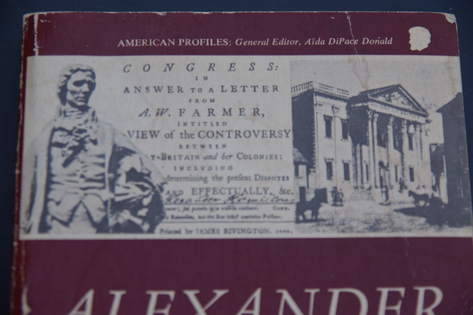 Alexander Hamilton Profile Jacob E. Cooke 1967 American History Biography PB