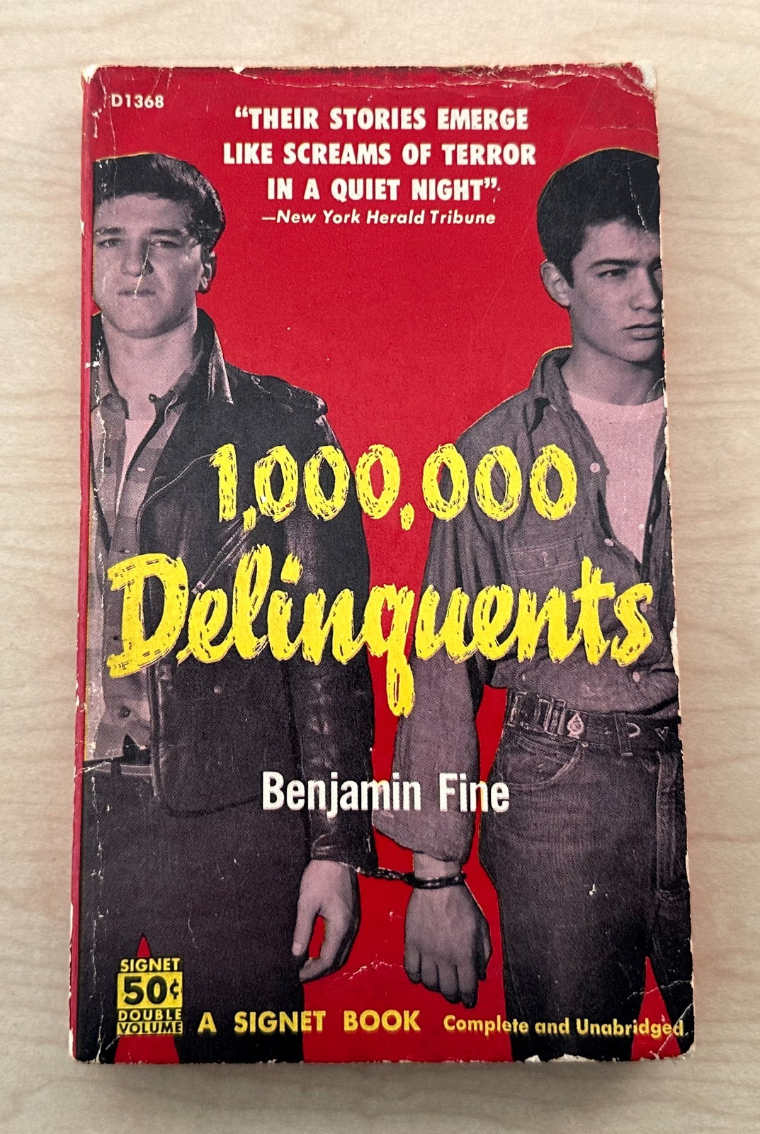 1,000,000 DELINQUENTS Benjamin Fine (1957) Signet JD Vintage Paperback RARE