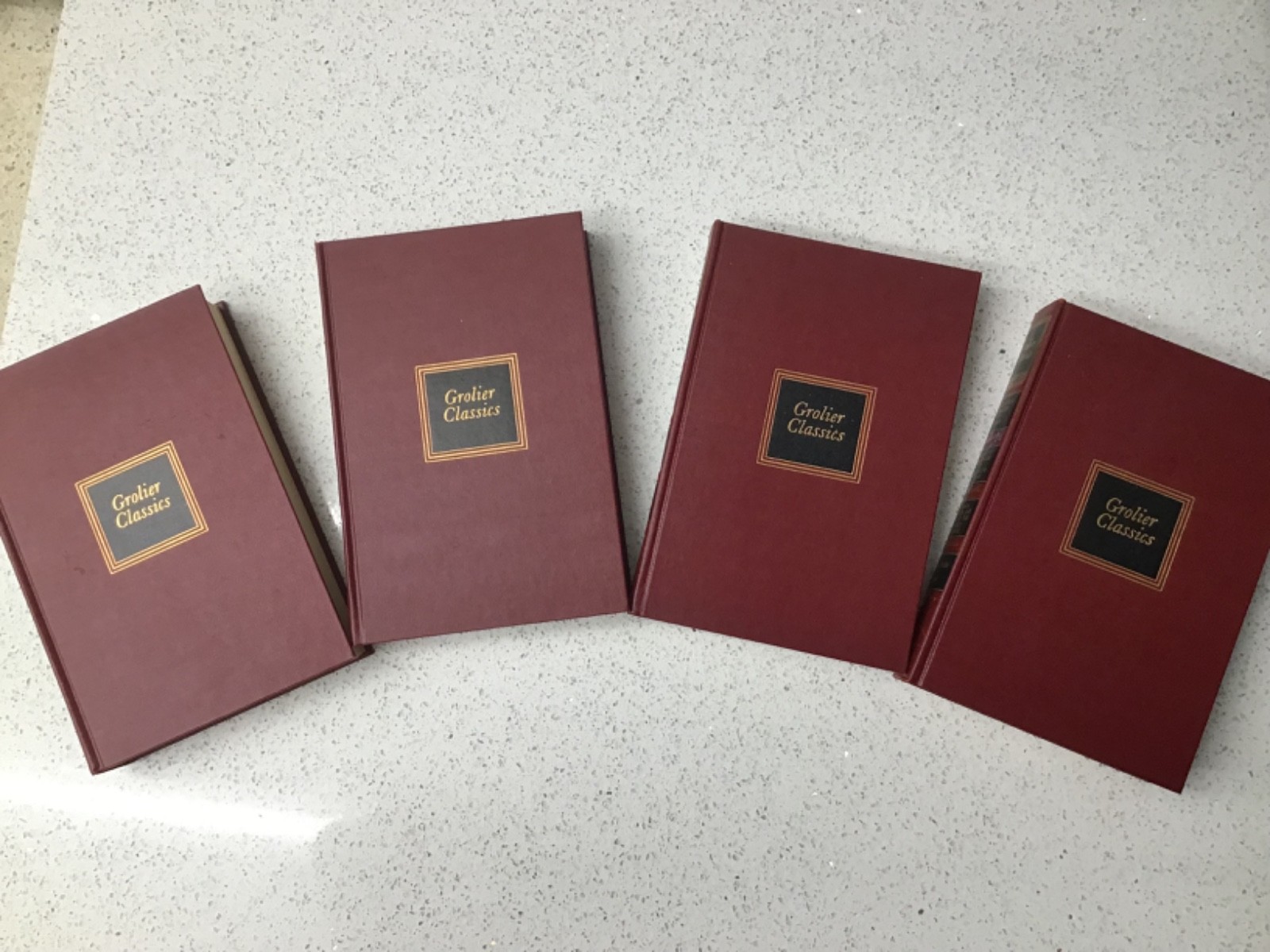 4 Volumes of Grolier Classics Appreciation Society Condensations 1955-57