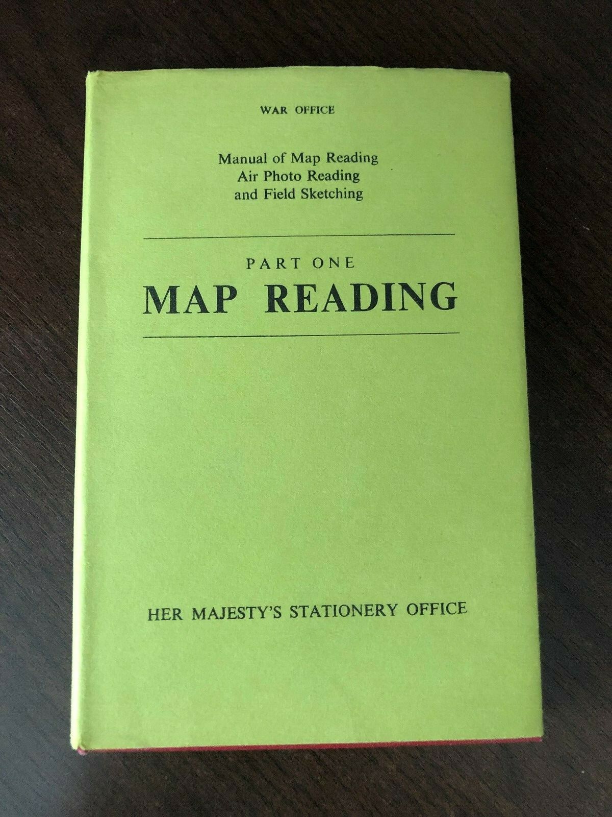 PART ONE – MAP READING – HER MAJESTY’S STATIONERY OFFICE – H/B D/W – 1956