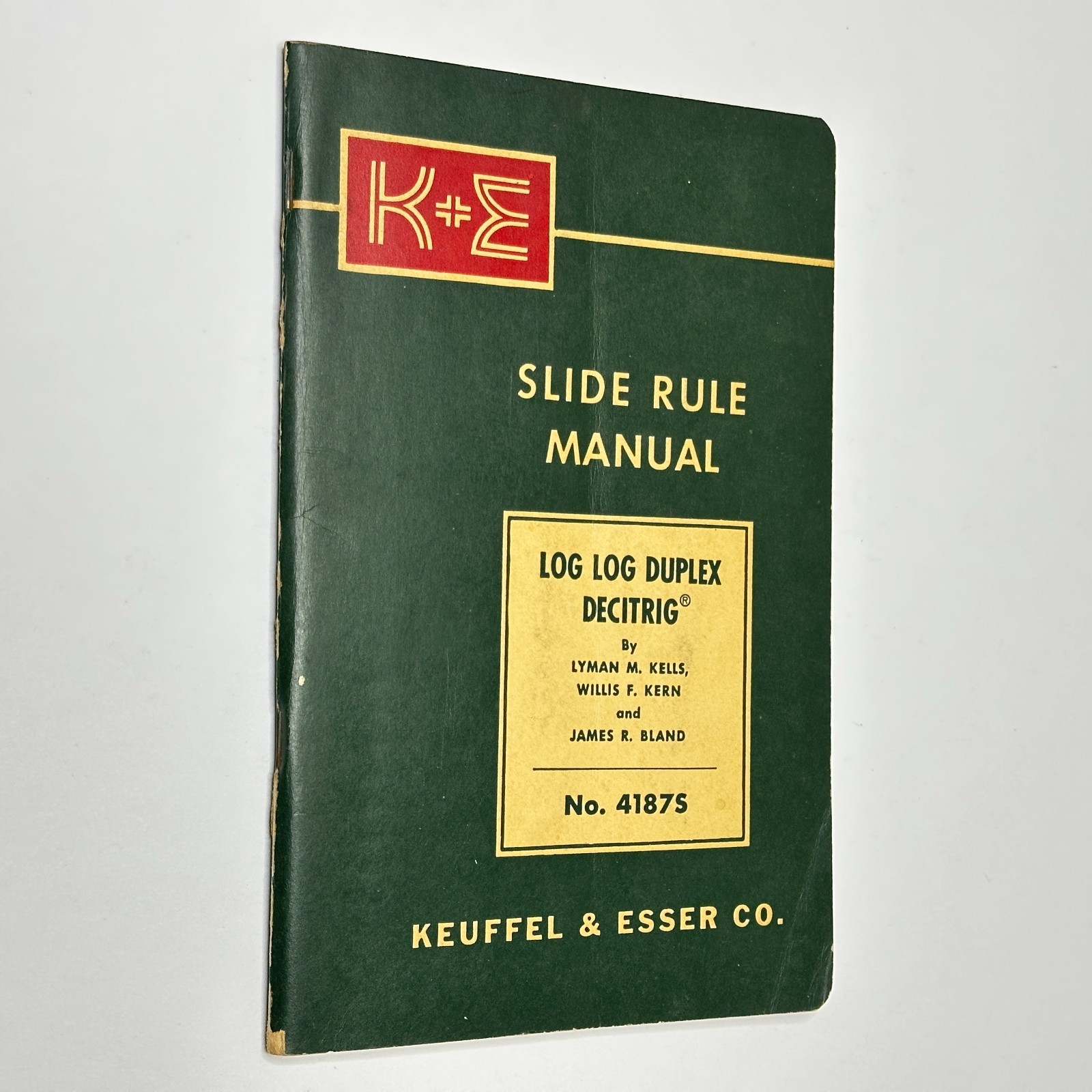 1955 „Slide Rule Manual: Log Log Duplex Decitrig“ (Keuffel & Esser Paperback)