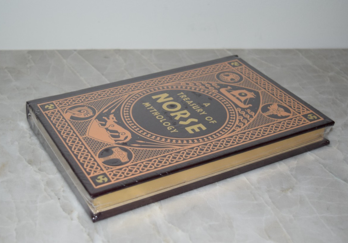 NEW Sealed Treasury of Norse Mythology Illustrated Leather Hardcover Gilt Edge