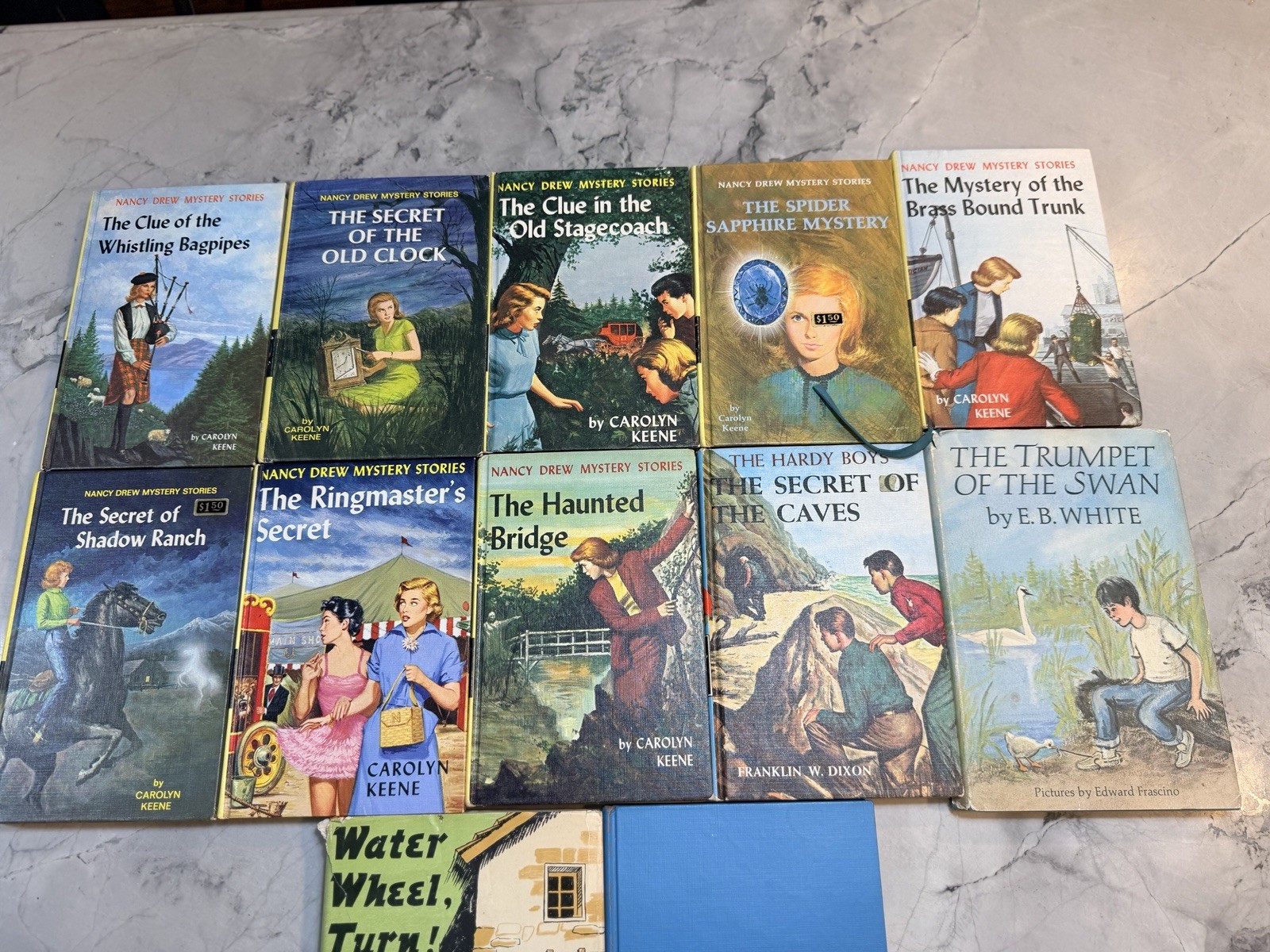 10 Vintage Nancy Drew Hardy Boys Book Lot + possible first/early print editions