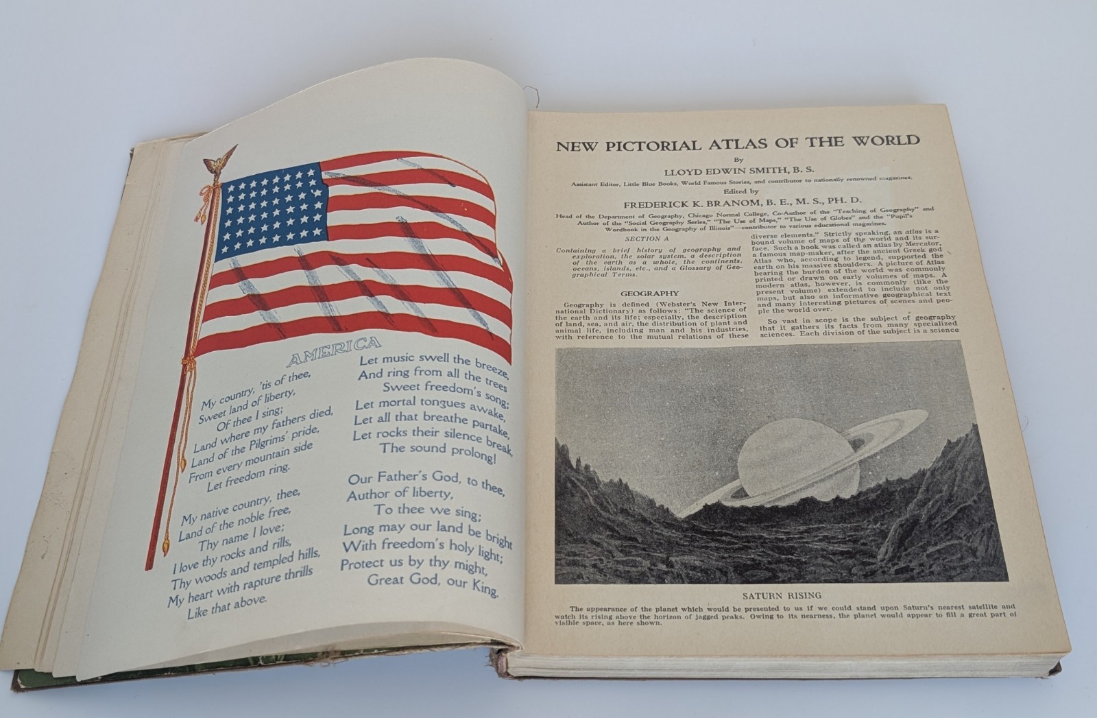 1931 New Pictorial Atlas of the World Geographical Publishing Co Pre WWII Maps