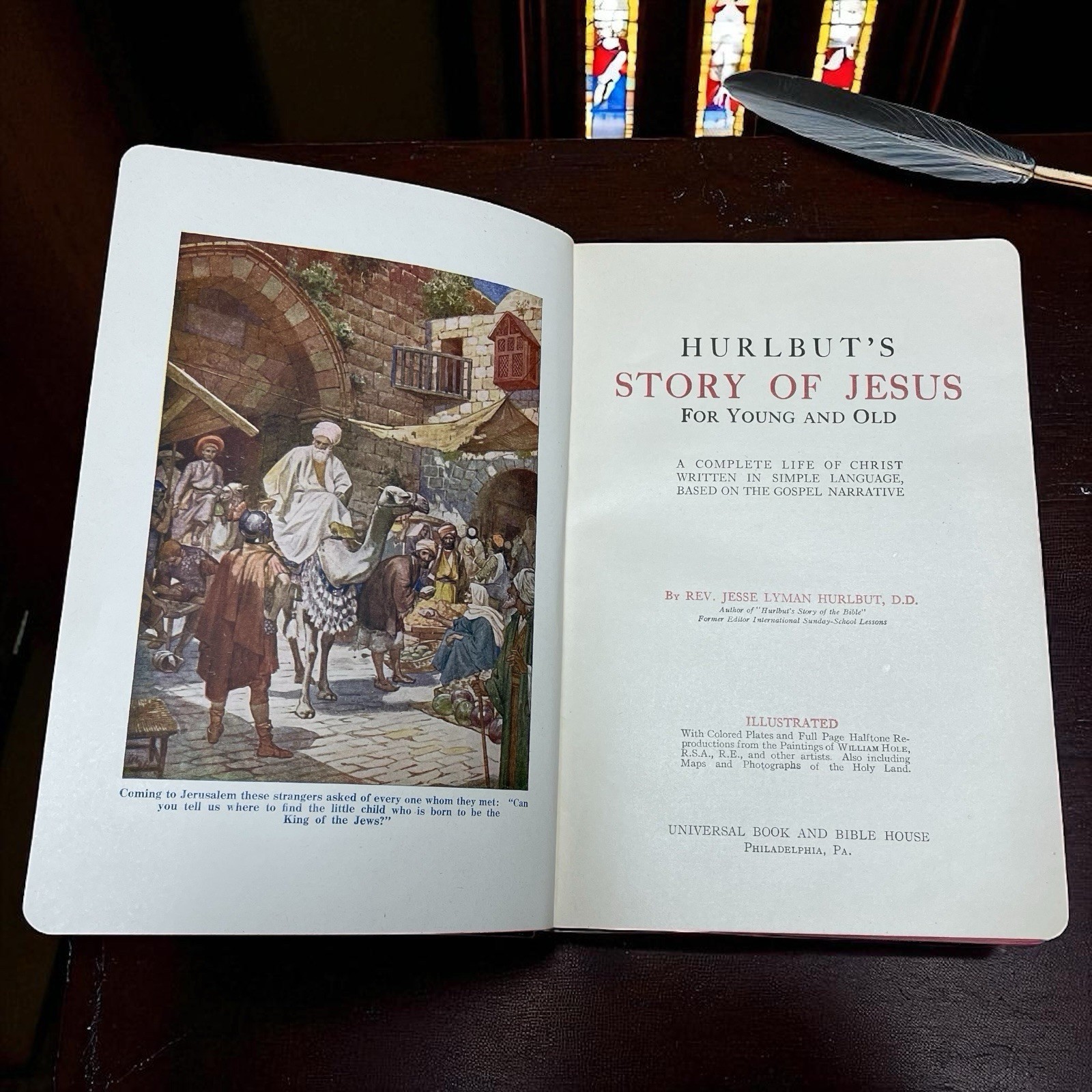 Hurlbut’s Story of Jesus for Young and Old 1915 Leather Cover