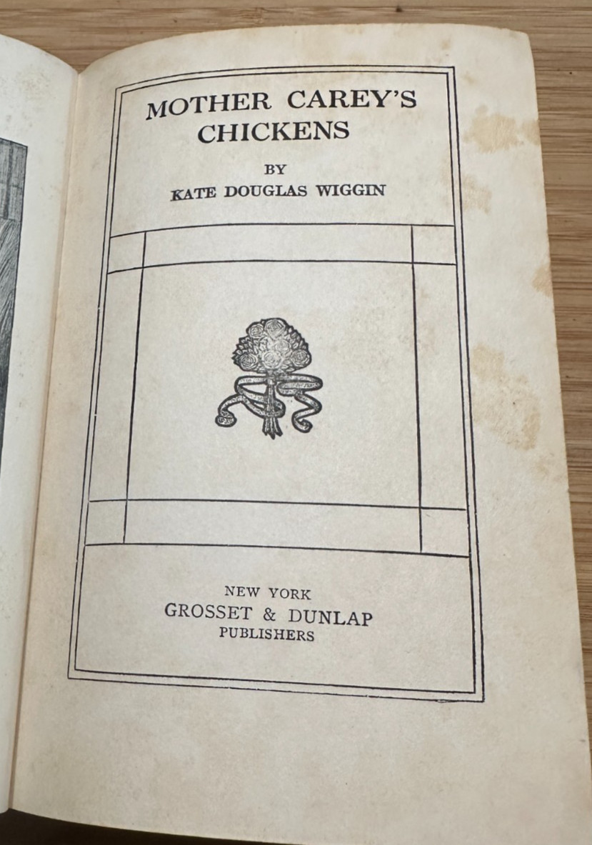 Mother Careys Chickens Kate Douglas Wiggin 1911 Hardback