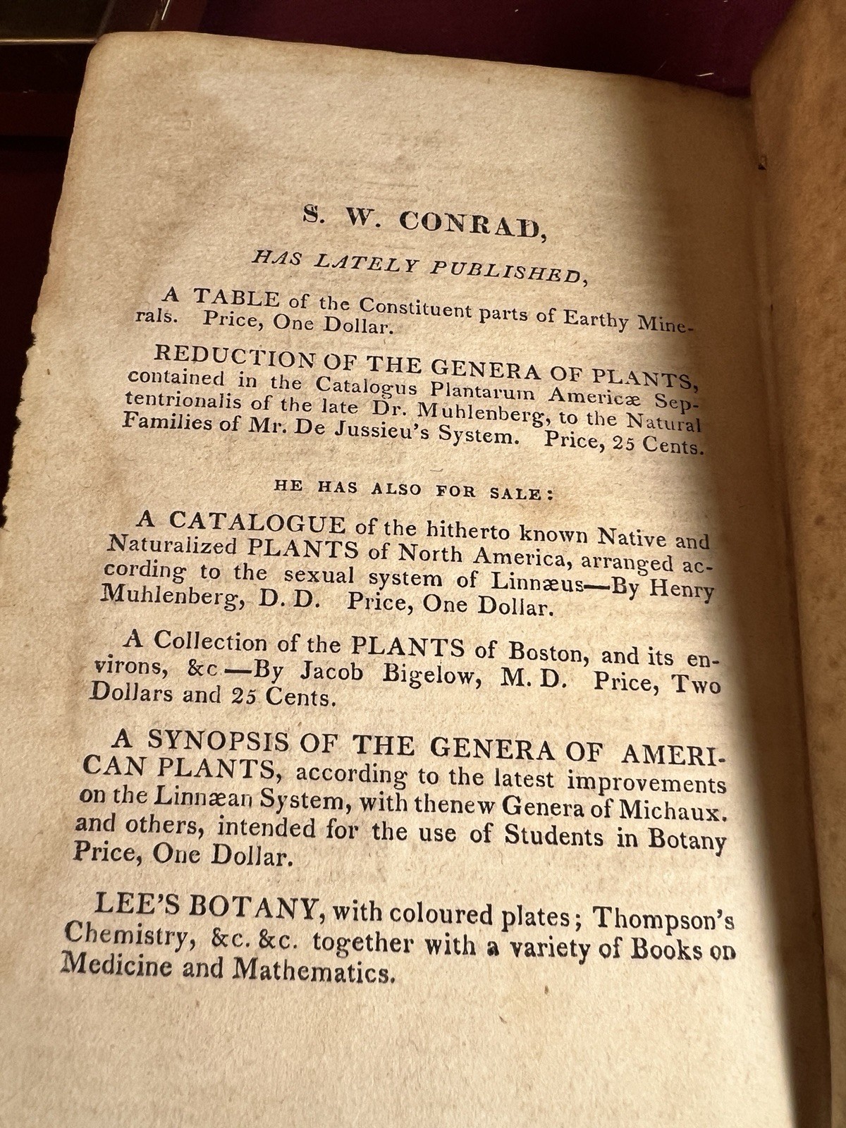 RARE 1815 Aikin’s Mineralogy FIRST AMERICAN EDITION – Dr. John Eberle Provenance