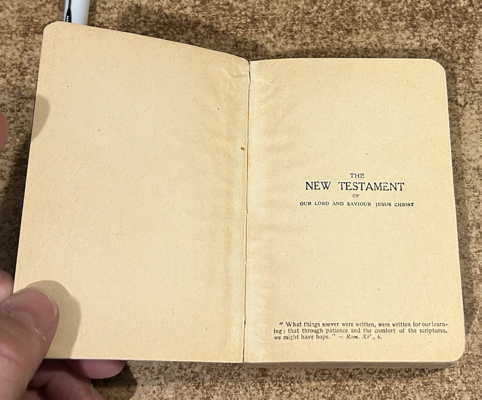 THE NEW TESTAMENT OF JESUS CHRIST SC Book 1924 KENEDY & SONS Christianity BIBLE