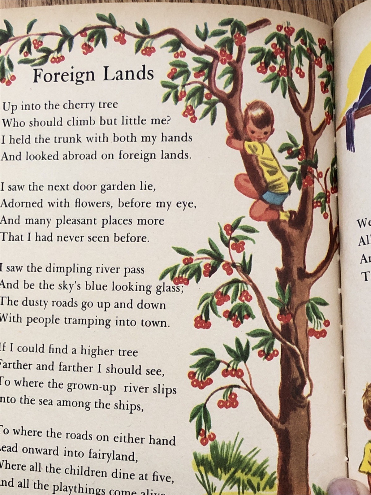 Vtg 1958 A CHILD’S GARDEN OF VERSES Ruth Wood Robert Louis Stevenson Wonder Book
