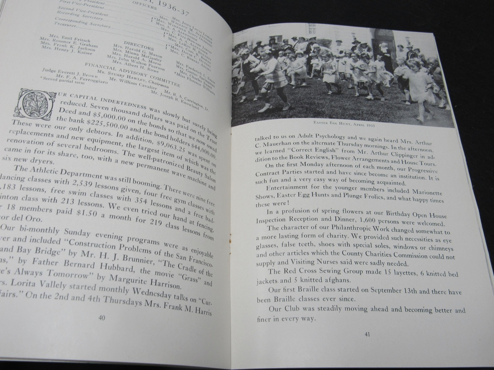 Alameda County Women’s Athletic Club A Brief History Book (1926-1949) Oakland CA