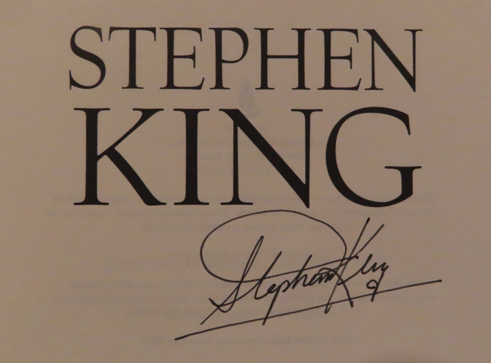 Horror Author STEPHEN KING signed UNDER THE DOME 1st Edition 2009 Book PSA