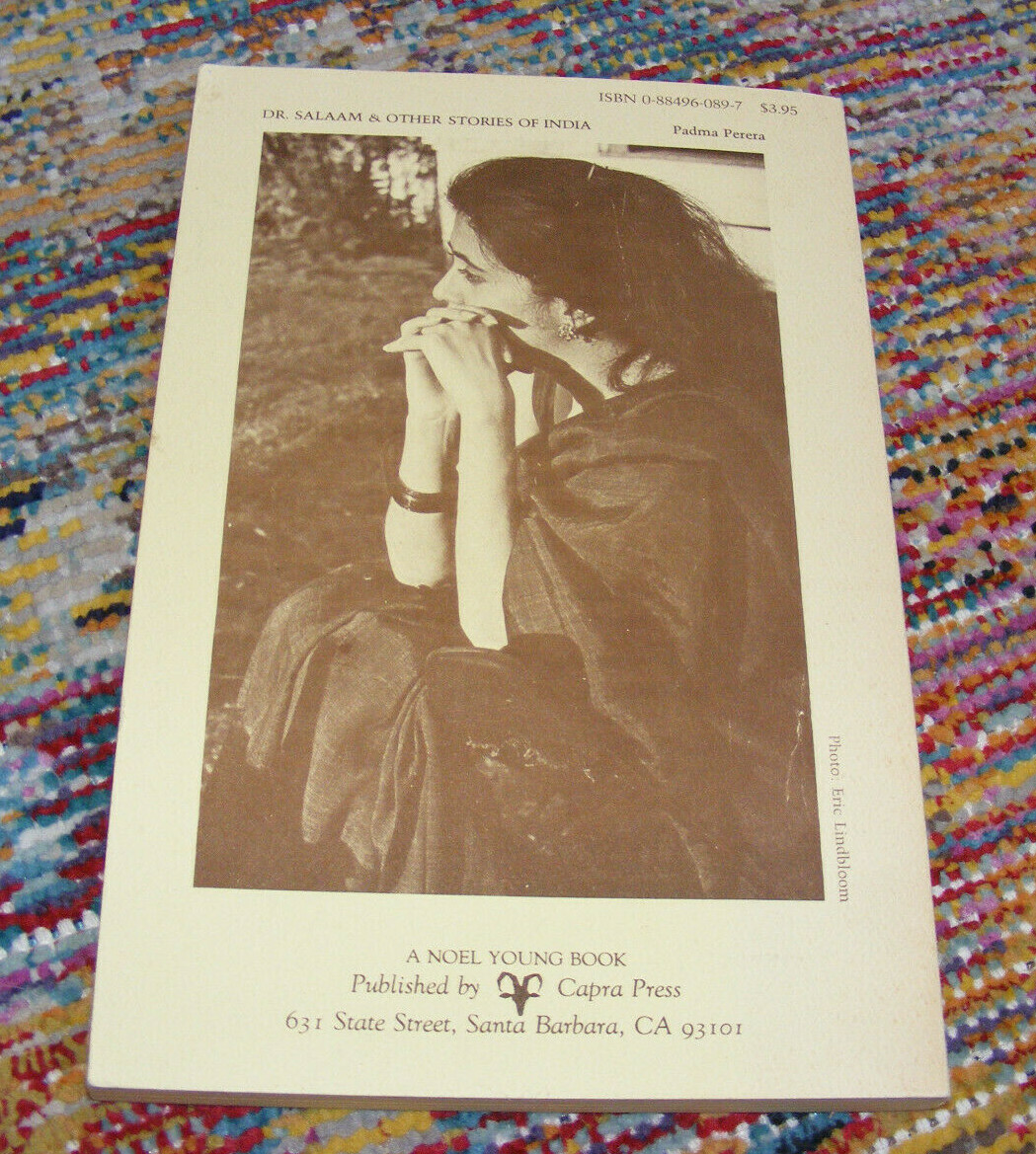 Padma Perera Dr. Salaam & Other Stories Of India 1978 Rare 1st edit Book Hejmadi