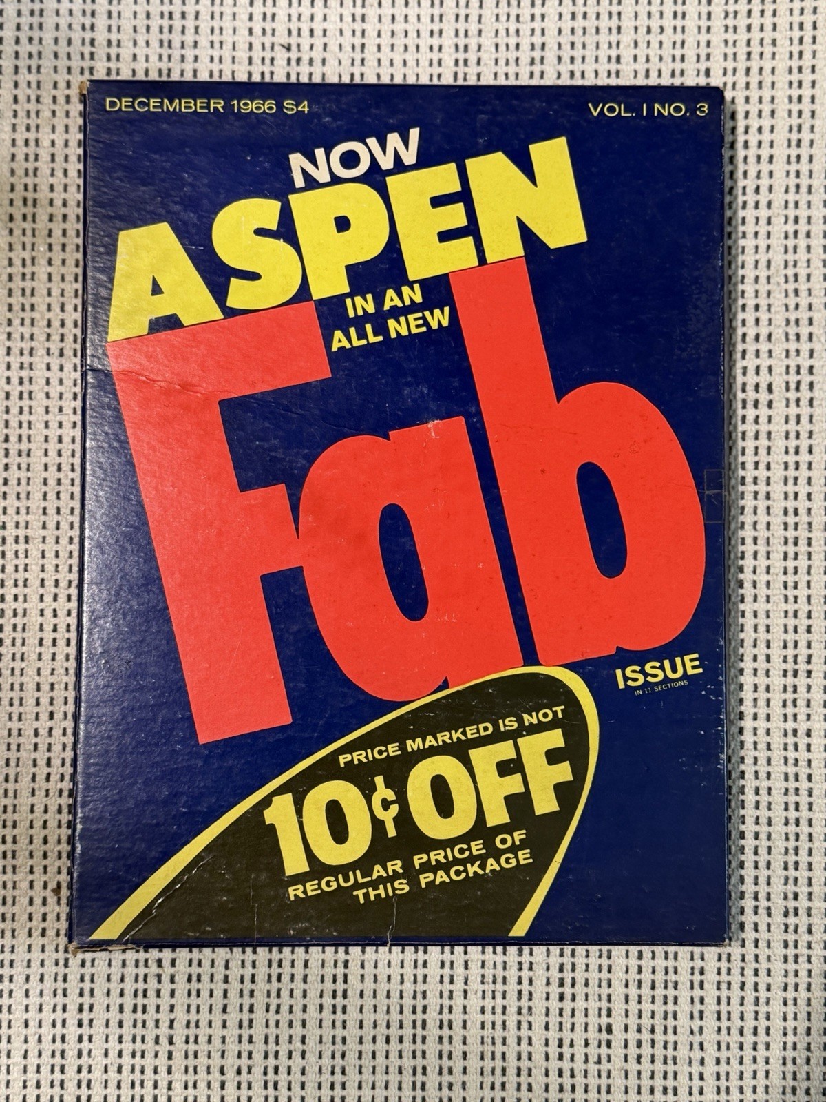 Aspen Magazine Vol. 1 No. 3 1966 Boxed Set Andy Warhol Fab Pop Art