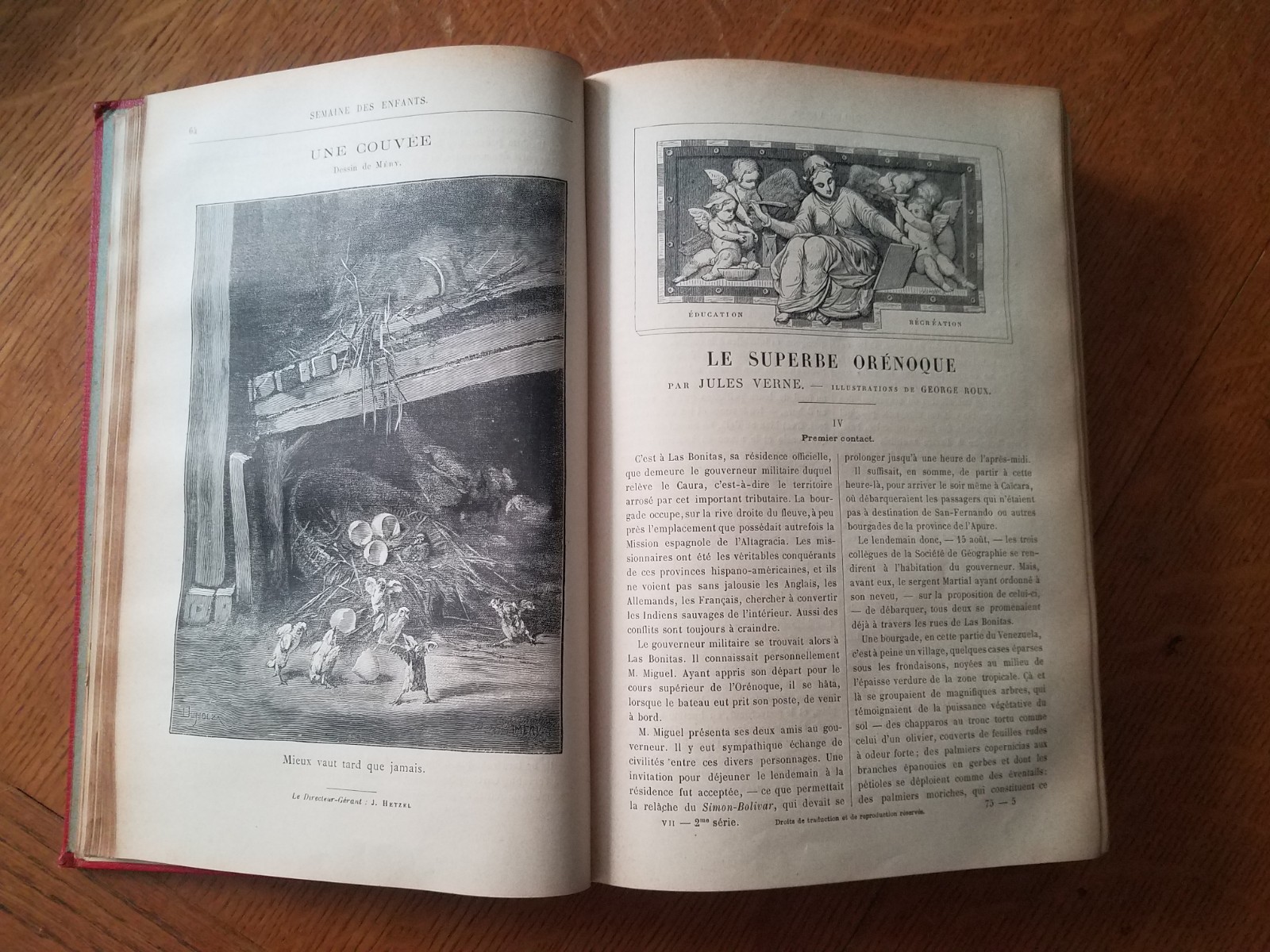 Jules Verne: Le Superbe Orenoque 1898 Collection Hetzel Magasin VII/VIII Paris