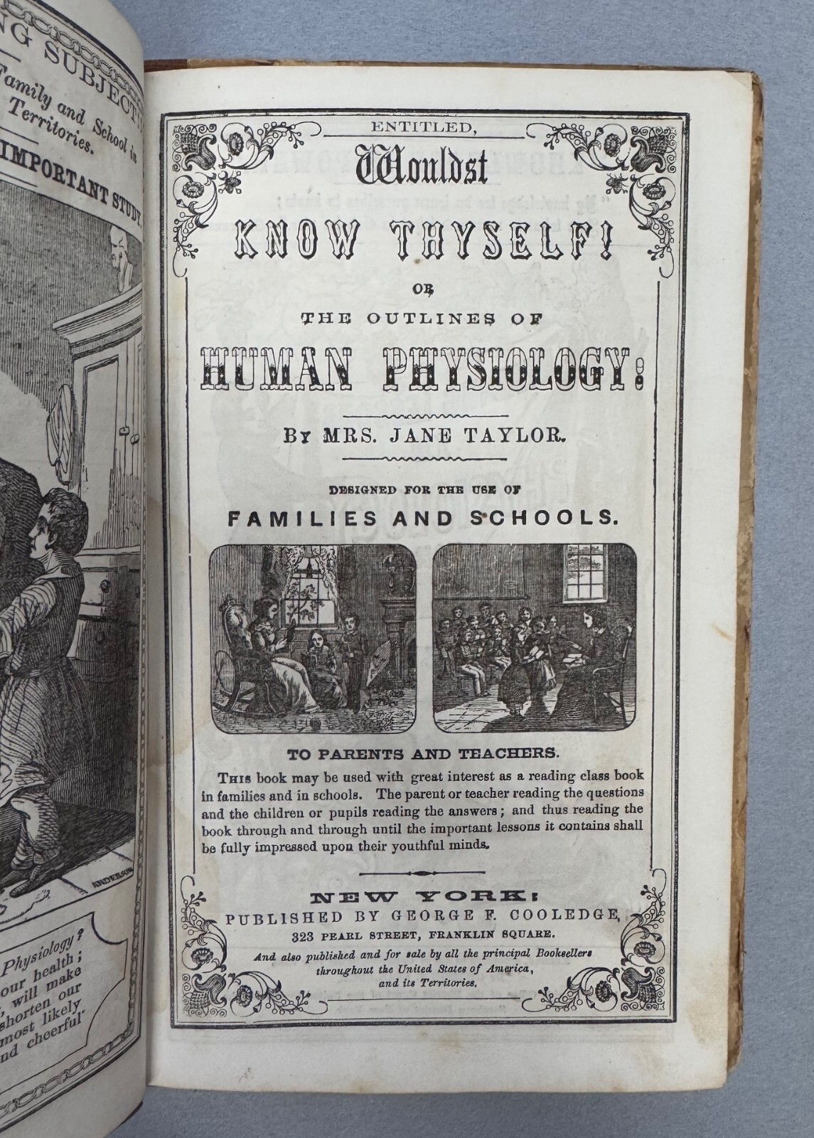 „Wouldst Know Thyself“ – 1858 – Jane Taylor – Victorian Era Physiology Book