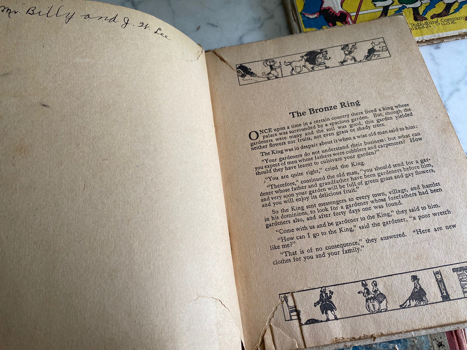 Antique Book: Fairy Tales Tom Thumb Trix Nix Goldsmith Donohue – 1922