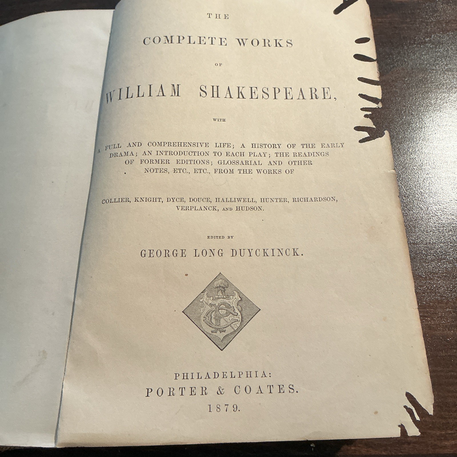 SHAKESPEARES COMPLETE WORKS,1876,Edited George Long Duyckinck,Illustrated