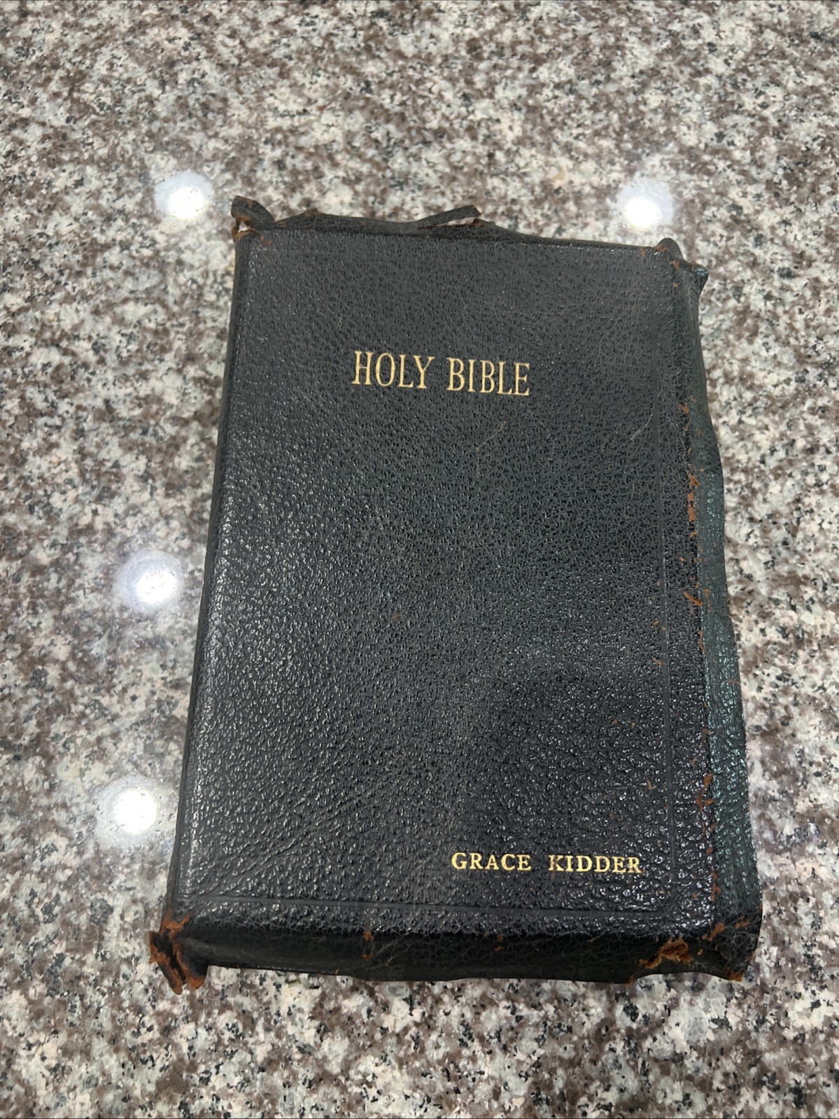 The Holy Bible Authorized King James Version Spencer Press 1947 Leather-bound