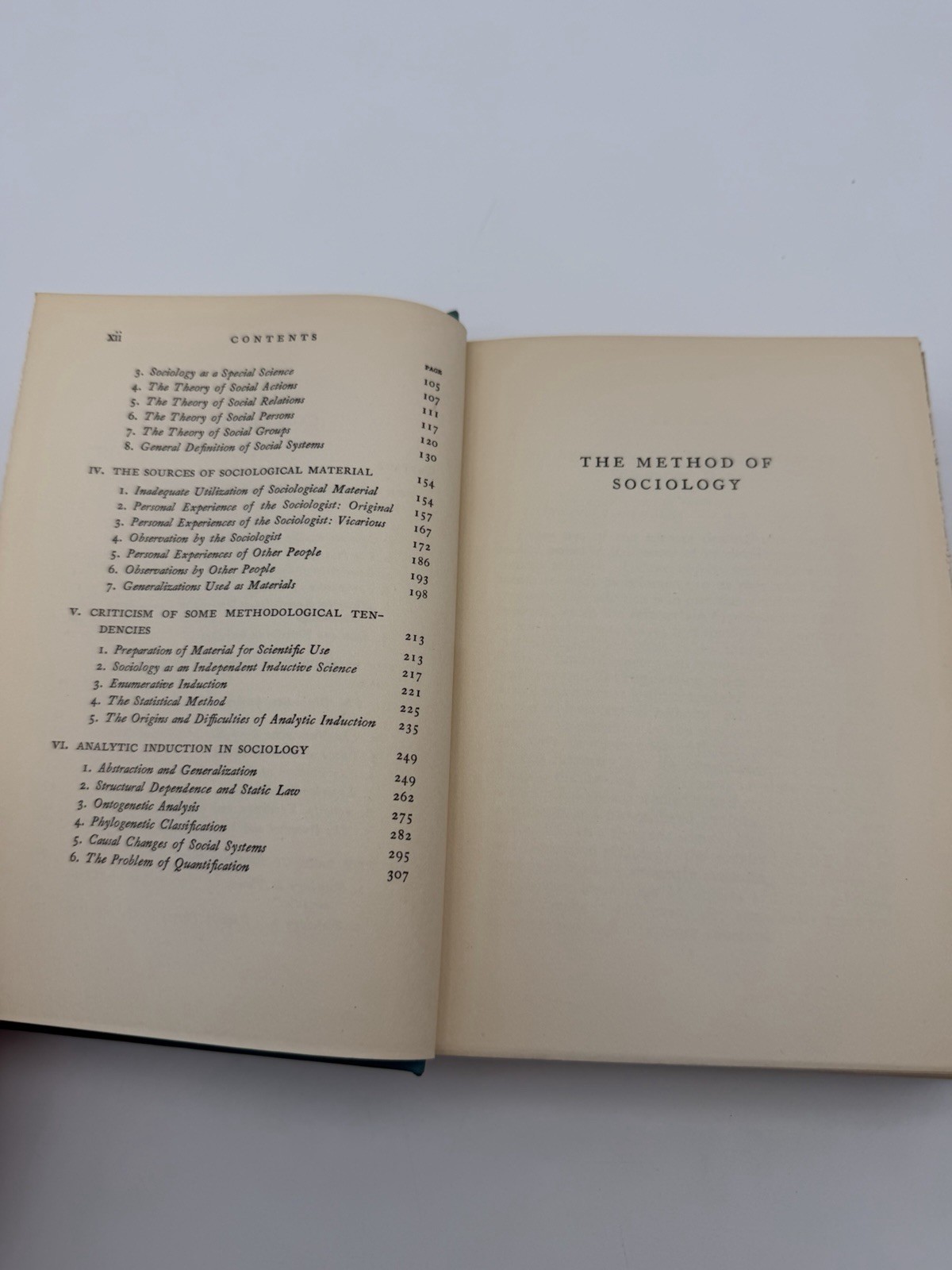 1934 The Method Of Sociology Florian Znaniecki Farrar Rinehart Hardcover