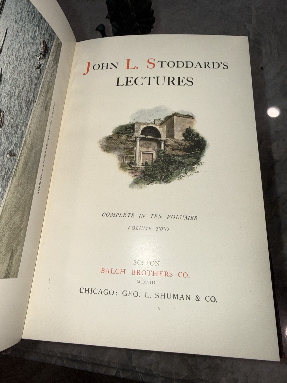 Antique 1908 John L. Stoddard’s Lecture Complete 10 Volume Set Travel World Hist