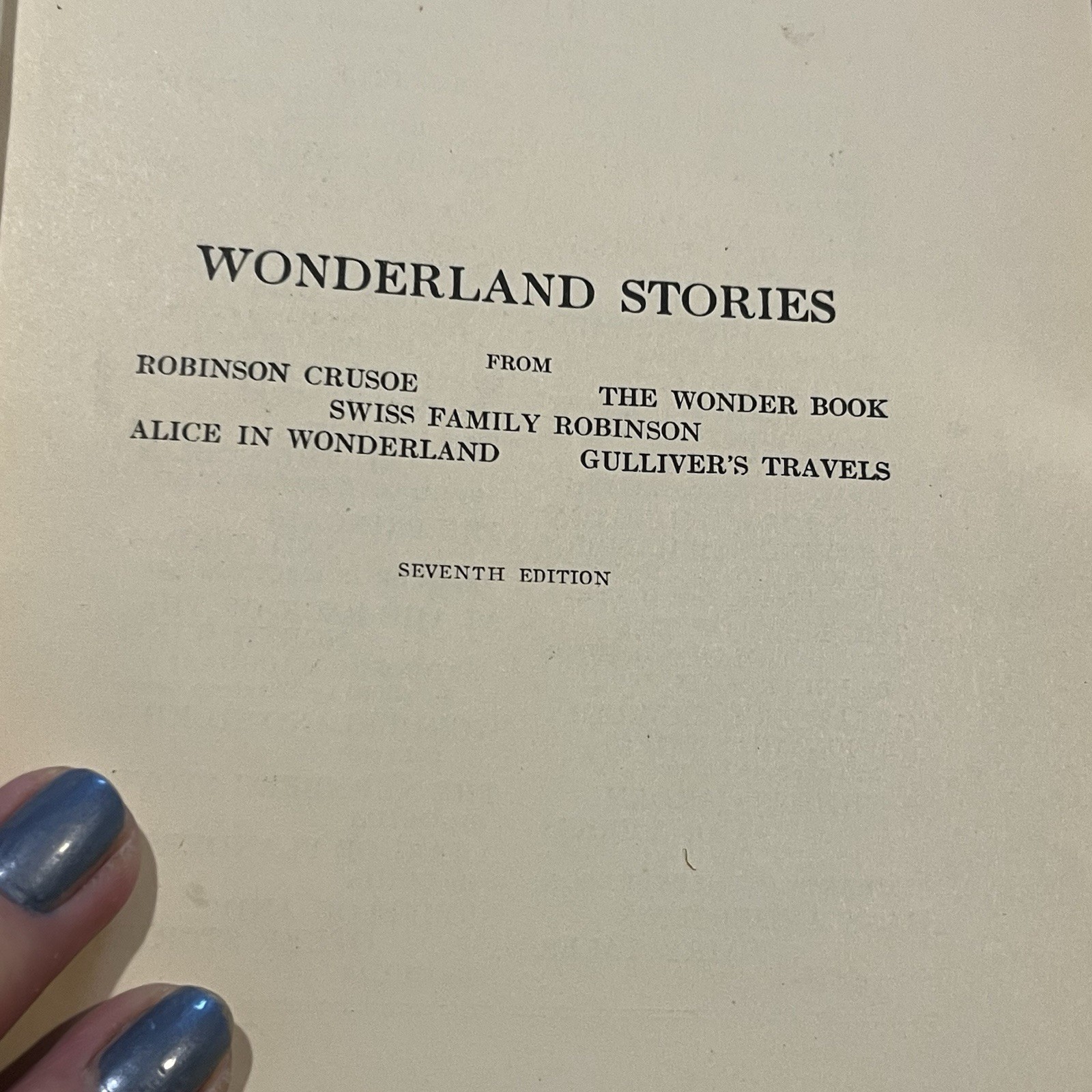 LIPPINCOTT’S Children’s CLASSICS Wonderland Stories Selected Rare Dust Jacket