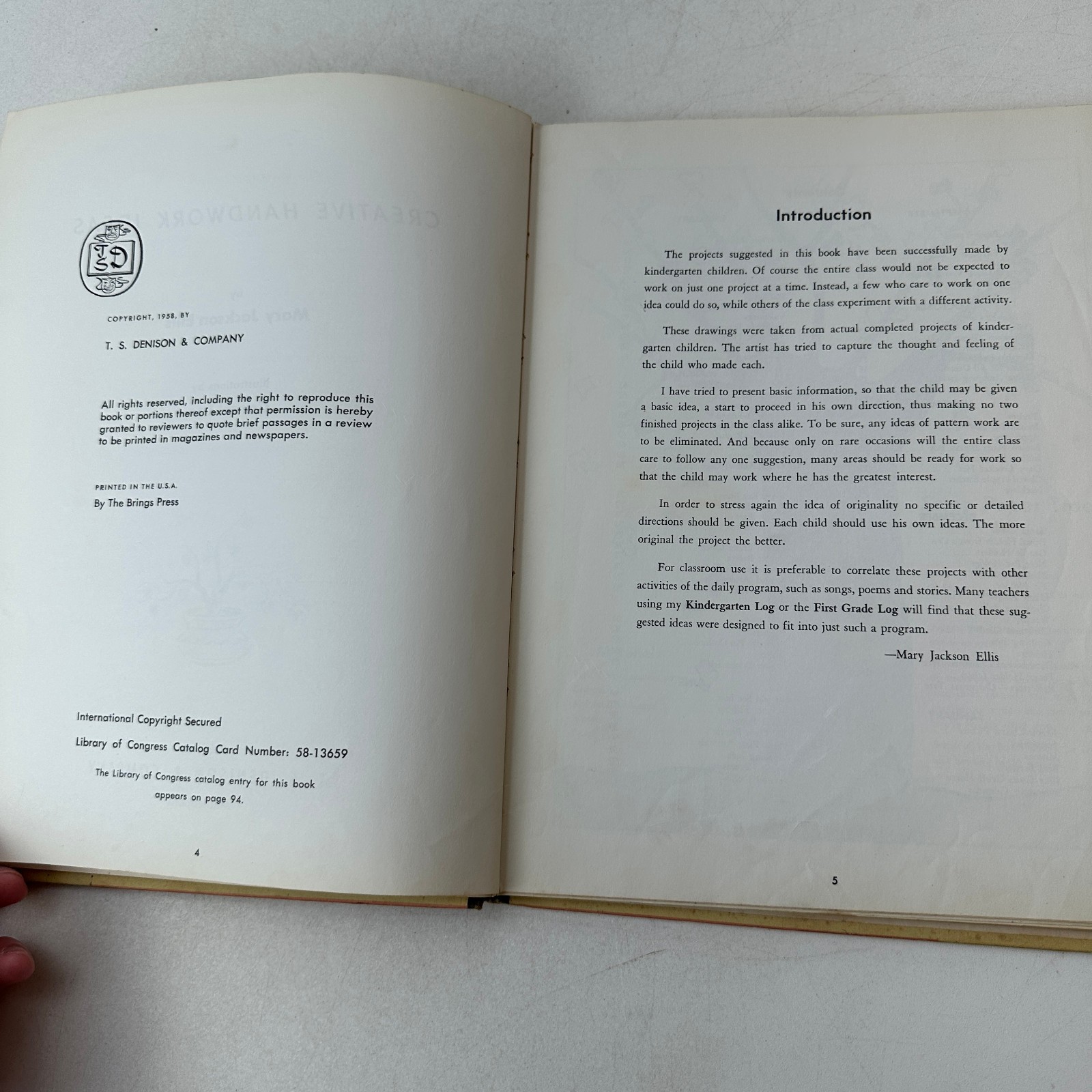 Creative Handwork Ideas Mary Jackson Ellis HC 1958 T S Denison & Co