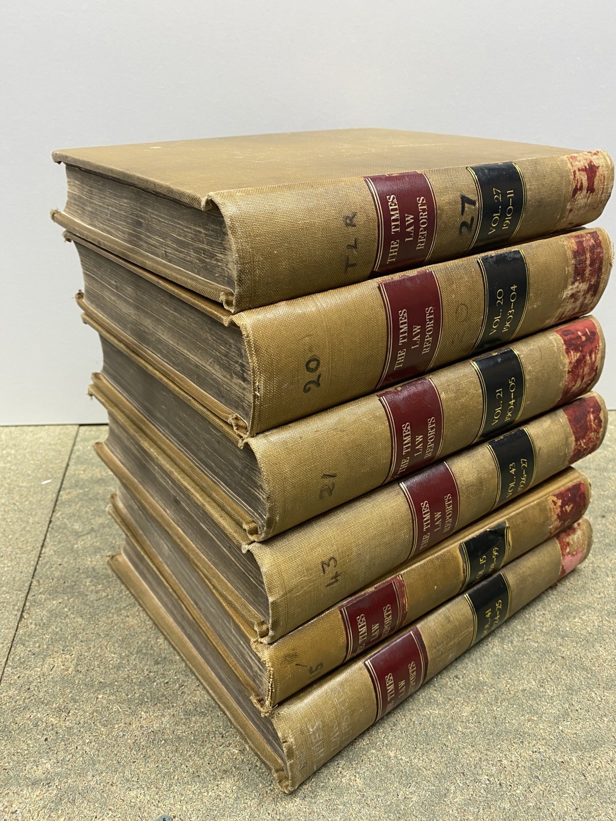 The Times Law Reports book set lawyer gift antique