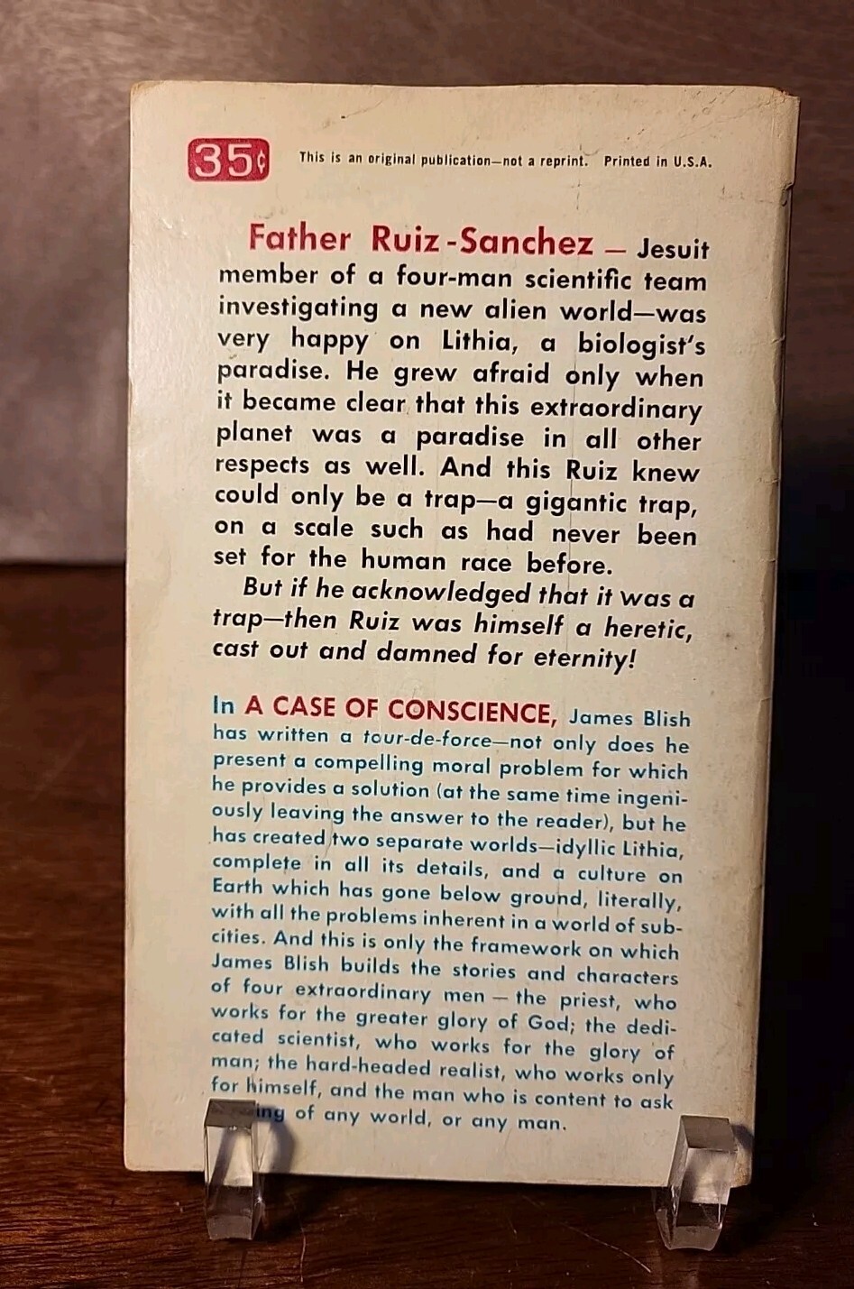 James Blish A Case of Conscience First Edition 1958 Ballantine Vintage PB