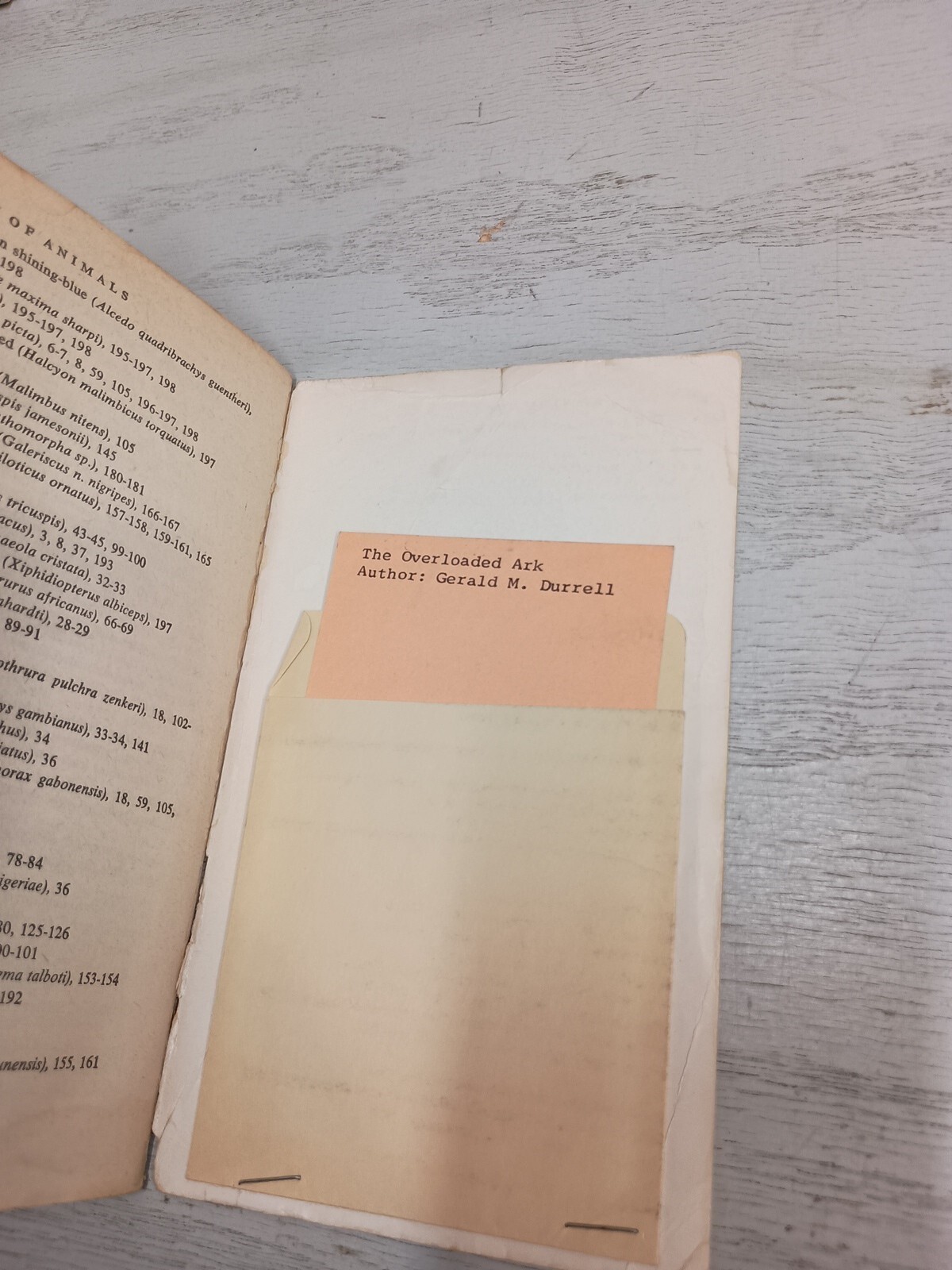 THE OVERLOADED ARK by Gerald M. Durrell; 1953 Paperback