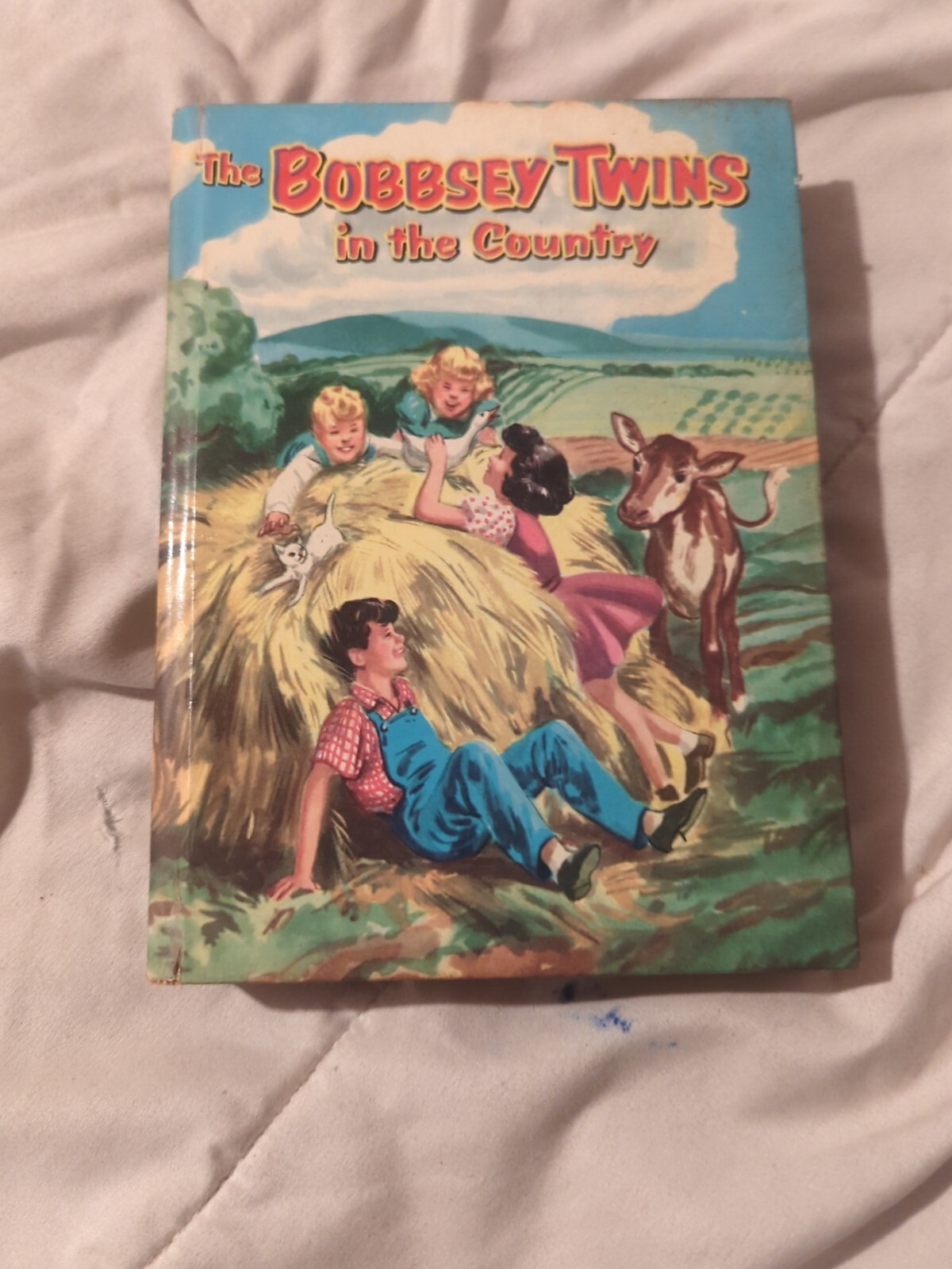 1953 Bobbsey Twins Book In the Country Hardcover Whitman Vintage