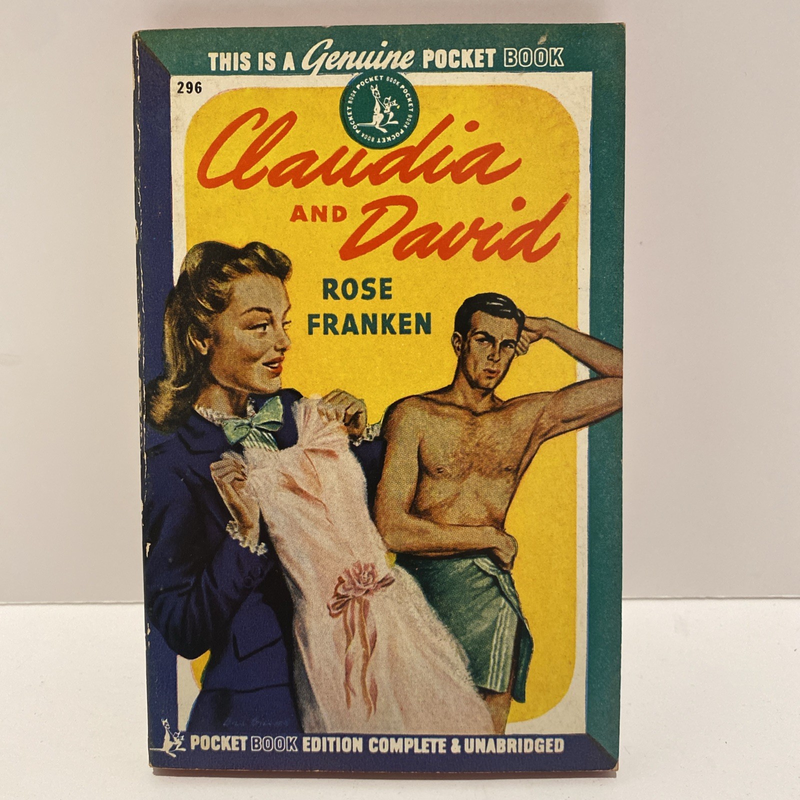 1945 CLAUDIA AND DAVID by Rose Franken VG 4.0 2nd Pocket 296 Paperback