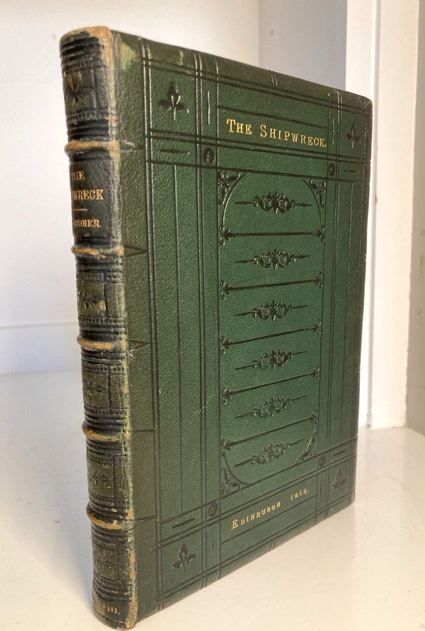 1858 Falconer Shipwreck H Bowie Edinburgh Leather Binding Gauffered Edges