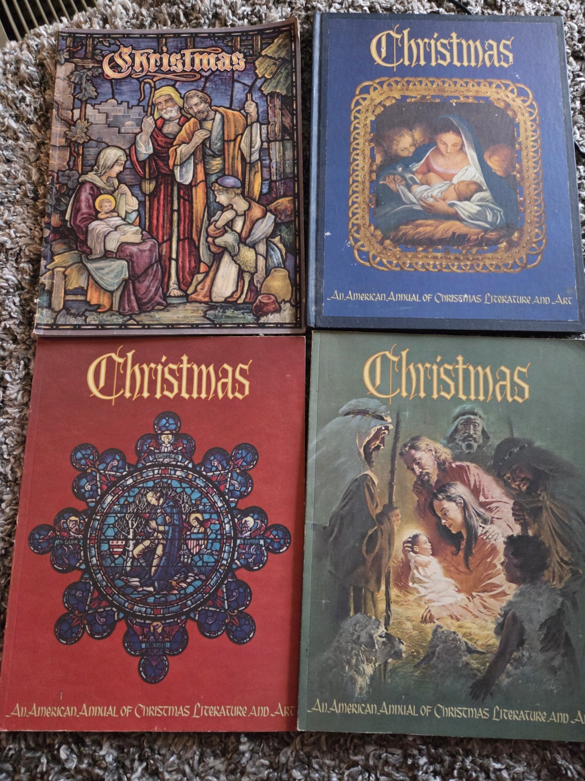 4 Augsburg Christmas Annual Books–Volumes 12, 20, 45, 46–VTG-Randolph Haugan