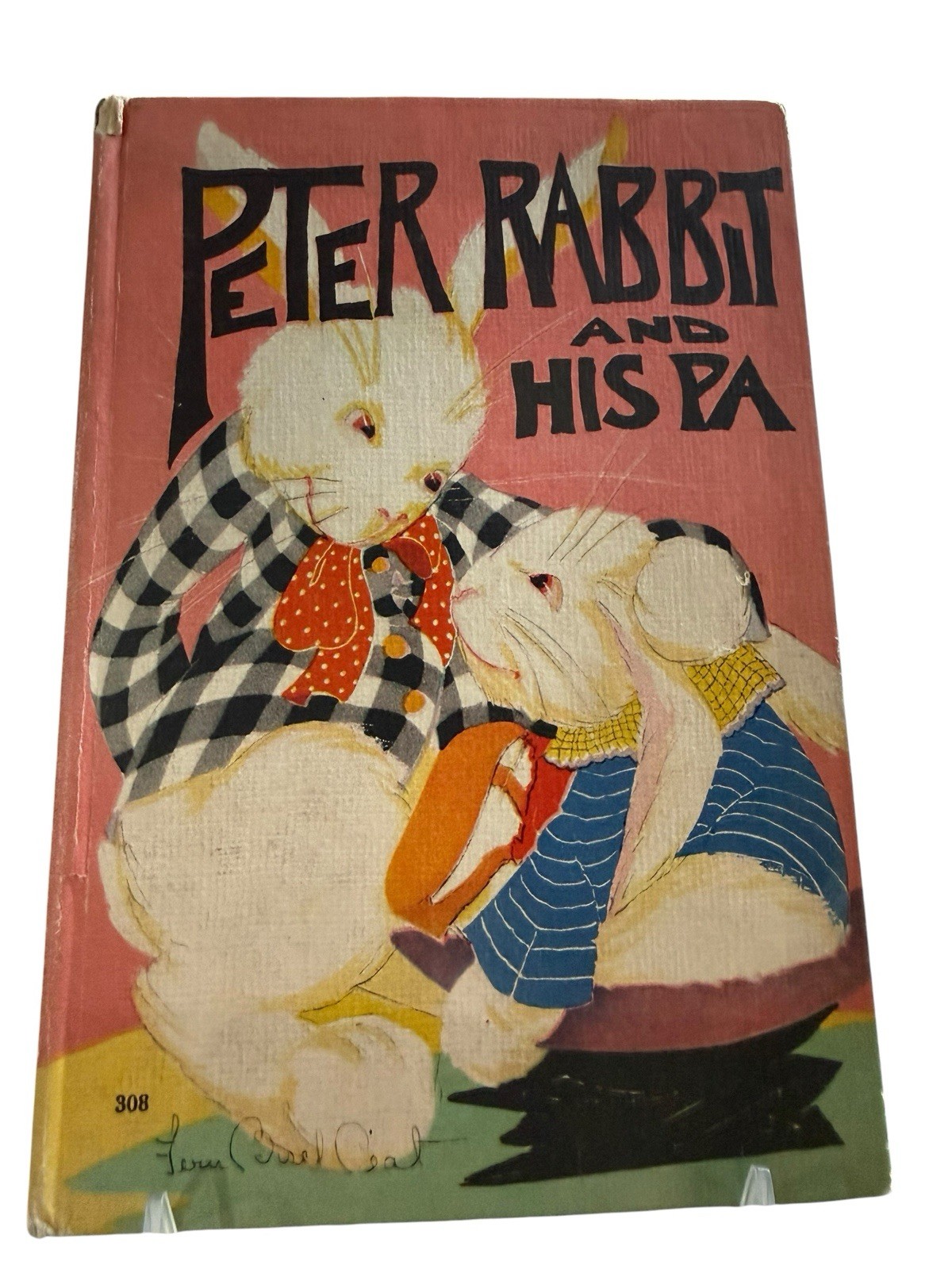 Peter Rabbit And His Pa Antique Children’s Book 1916 By Louise A. Field