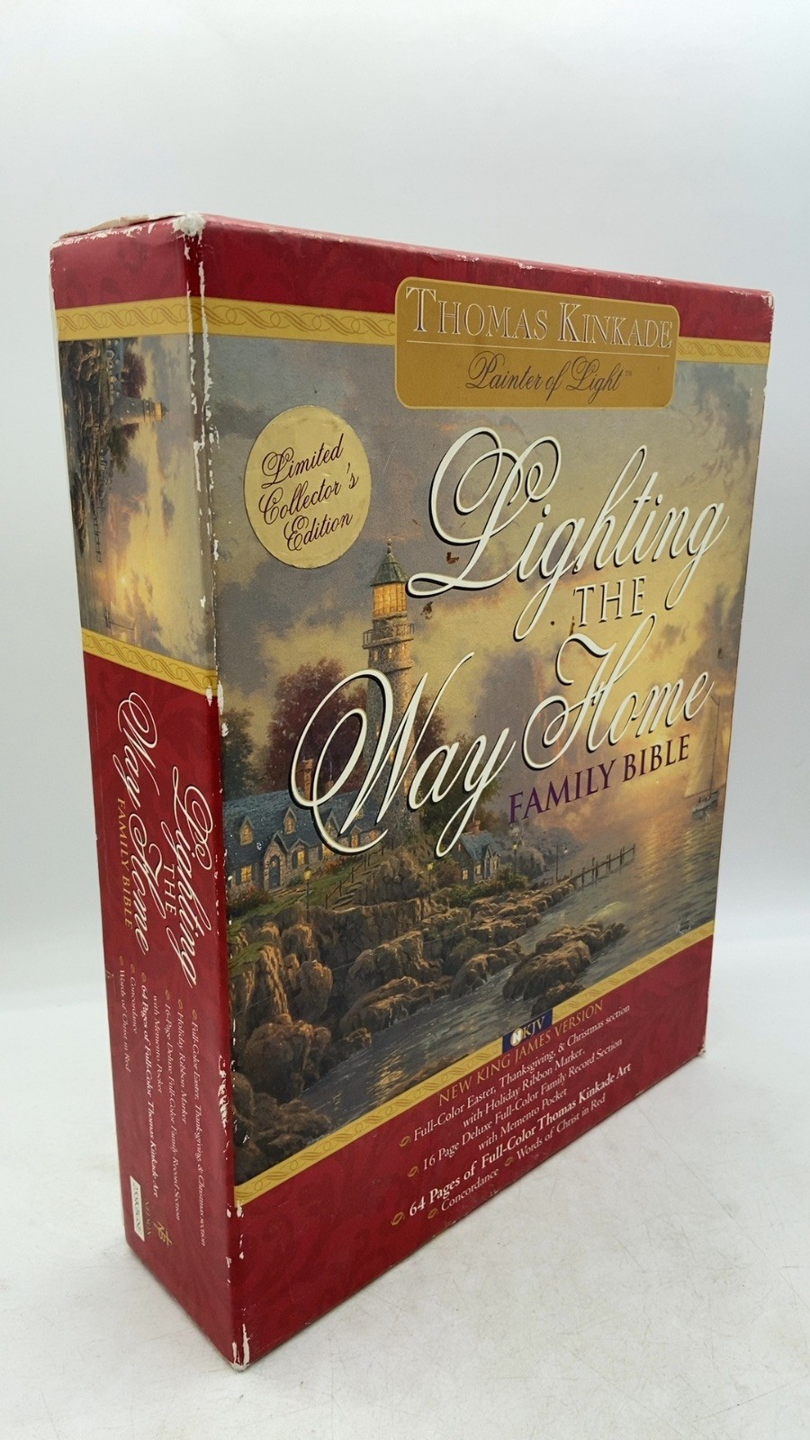 Lighting the Way Home Family Bible Thomas Kinkade Hardcover Family Reference …